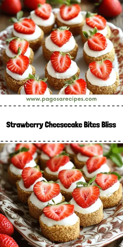 Indulge in the delightful flavor of Strawberry Cheesecake Crunch Bites, a dessert that's creamy, fruity, and perfectly crunchy! This easy recipe allows you to create bite-sized treats using fresh strawberries and simple ingredients. Perfect for parties or a cozy night at home, these bites will impress your family and friends. Click through to discover the full recipe and start your delicious journey today!