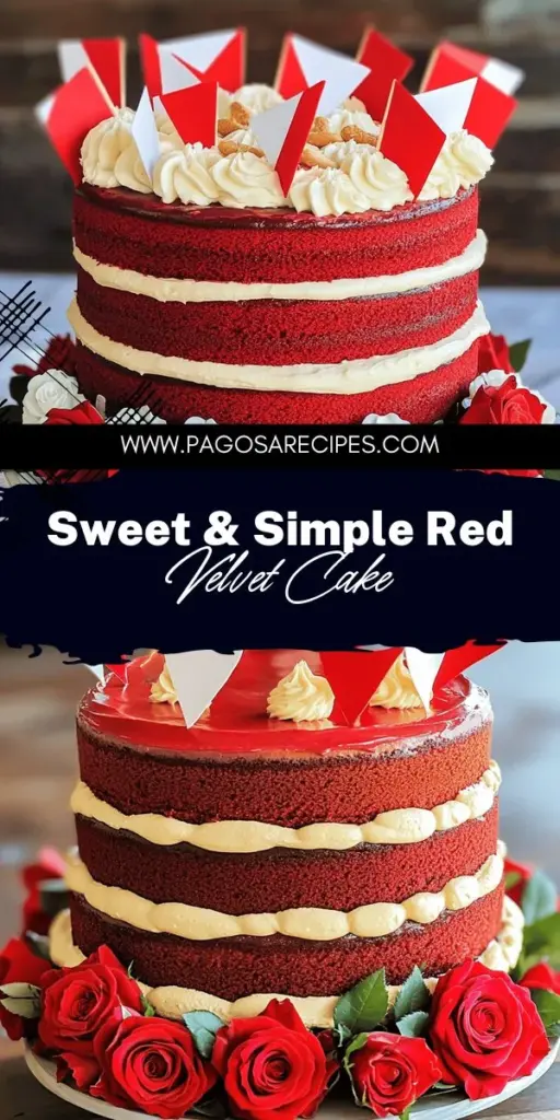 Indulge in the vibrant flavors of my simple and delicious Red Velvet Layer Cake recipe! This stunning dessert, complete with rich cream cheese frosting, is perfect for any celebration or just a sweet treat. Follow easy step-by-step instructions and discover tips for achieving the perfect texture and color. Ready to impress your friends and family? Click through to explore the full recipe and bring this delightful cake to life in your kitchen!
