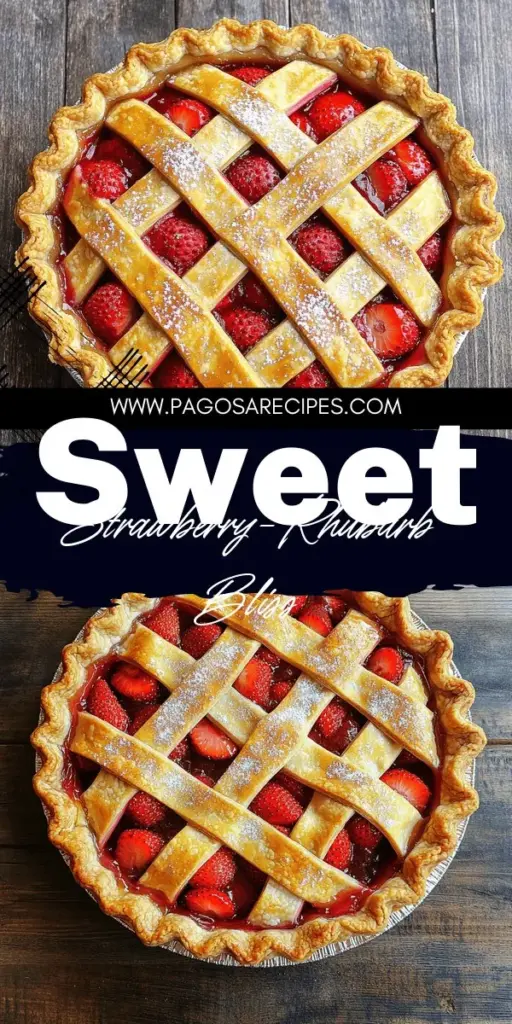 Craving a delightful dessert? This easy Strawberry-Rhubarb Pie recipe is perfect for any baking level! Enjoy the deliciously sweet-tart flavor combo as you whip up a flaky crust and a luscious fruit filling. With simple ingredients and step-by-step instructions, you’ll impress everyone at the table. Ready to make your own masterpiece? Click through to explore the full recipe and tips for the perfect pie!