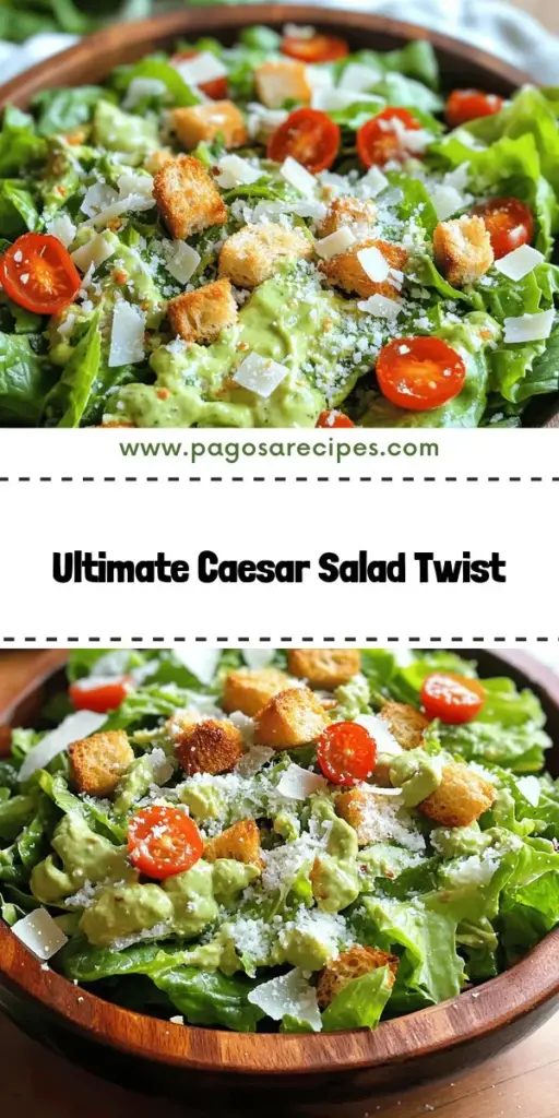 Elevate your salad game with this delicious Caesar salad made with Avanaise! Discover how to combine fresh romaine, crunchy croutons, and a creamy homemade dressing for a flavorful twist on the classic. Perfect for impressing friends or family, this simple recipe is easy to make and oh-so-tasty. Dive into the full recipe now and learn how to whip up the best Caesar salad ever! Your taste buds will thank you!