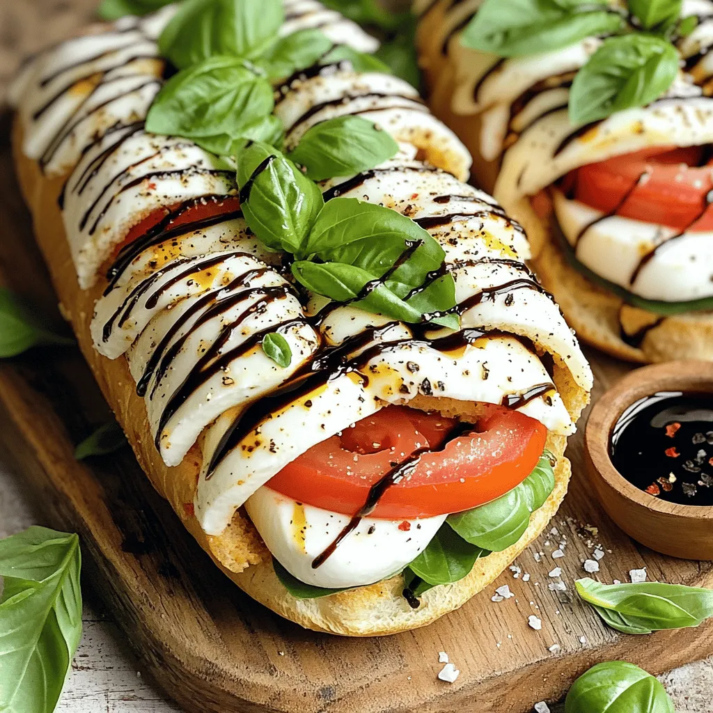 To create a tasty Caprese sandwich, you need simple, fresh ingredients. Here’s what you'll need: