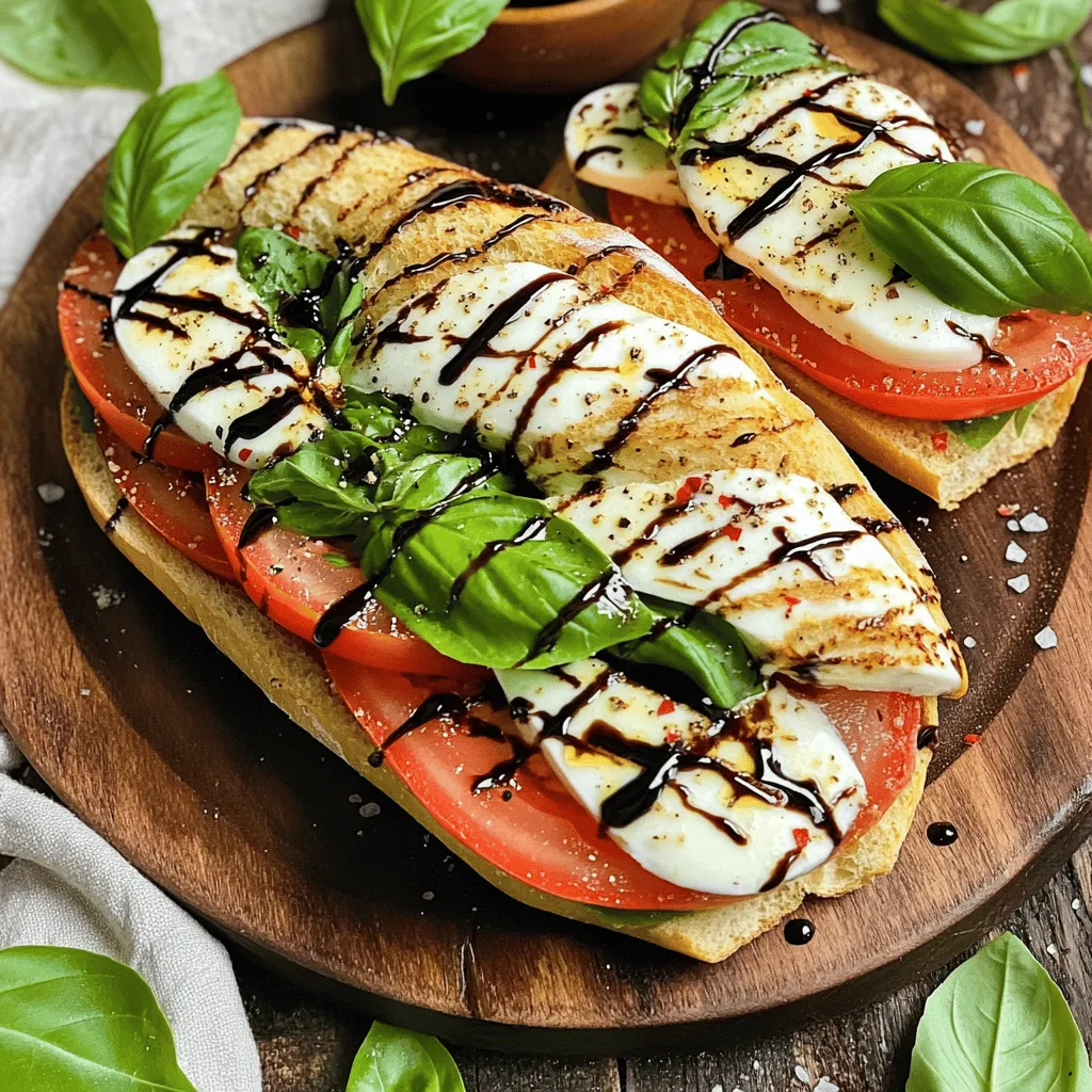 To create a tasty Caprese sandwich, you need simple, fresh ingredients. Here’s what you'll need: