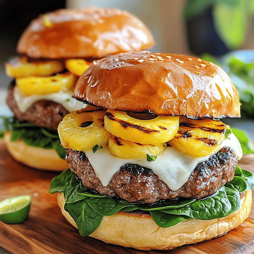 For a tasty Tropical Teriyaki Burger, gather these simple ingredients: