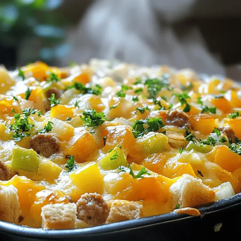 Here’s what you need for the sausage, egg, and cheese casserole: