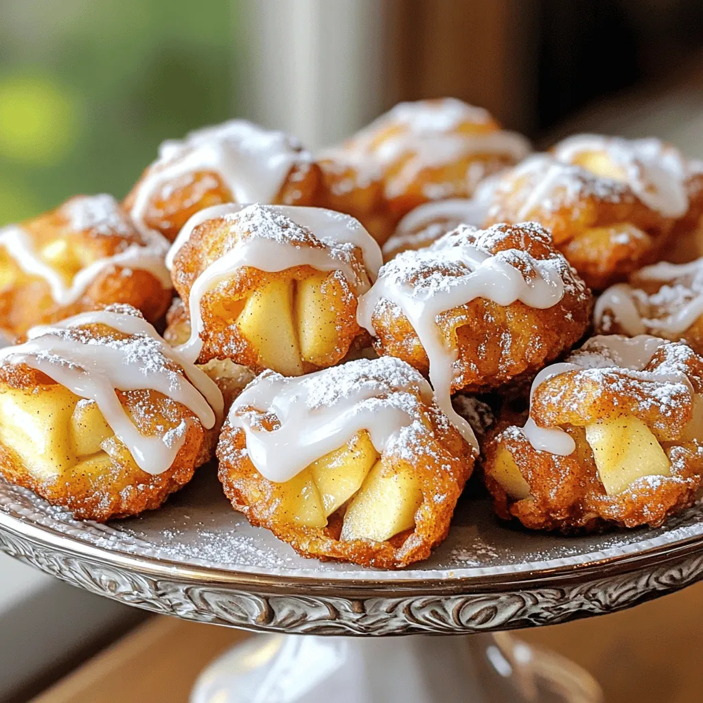 - 2 cups all-purpose flour - 1 tablespoon baking powder - 1/2 teaspoon baking soda - 1/2 teaspoon salt - 1 teaspoon cinnamon - 1/4 teaspoon nutmeg - 1/2 cup granulated sugar - 2 large apples, peeled and diced (preferably Granny Smith) - 1/2 cup whole milk - 1 large egg - 1 teaspoon vanilla extract - 1/4 cup unsalted butter, melted - 1 cup powdered sugar - 2-3 tablespoons milk (for glaze) - Oil for frying