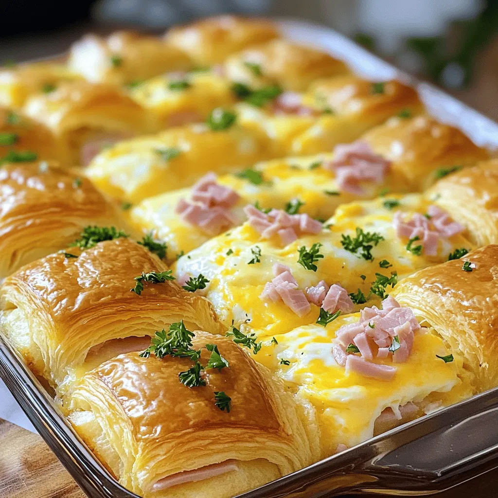 When you make ham and cheese croissant bake, you need a few key items. Here’s what to gather: