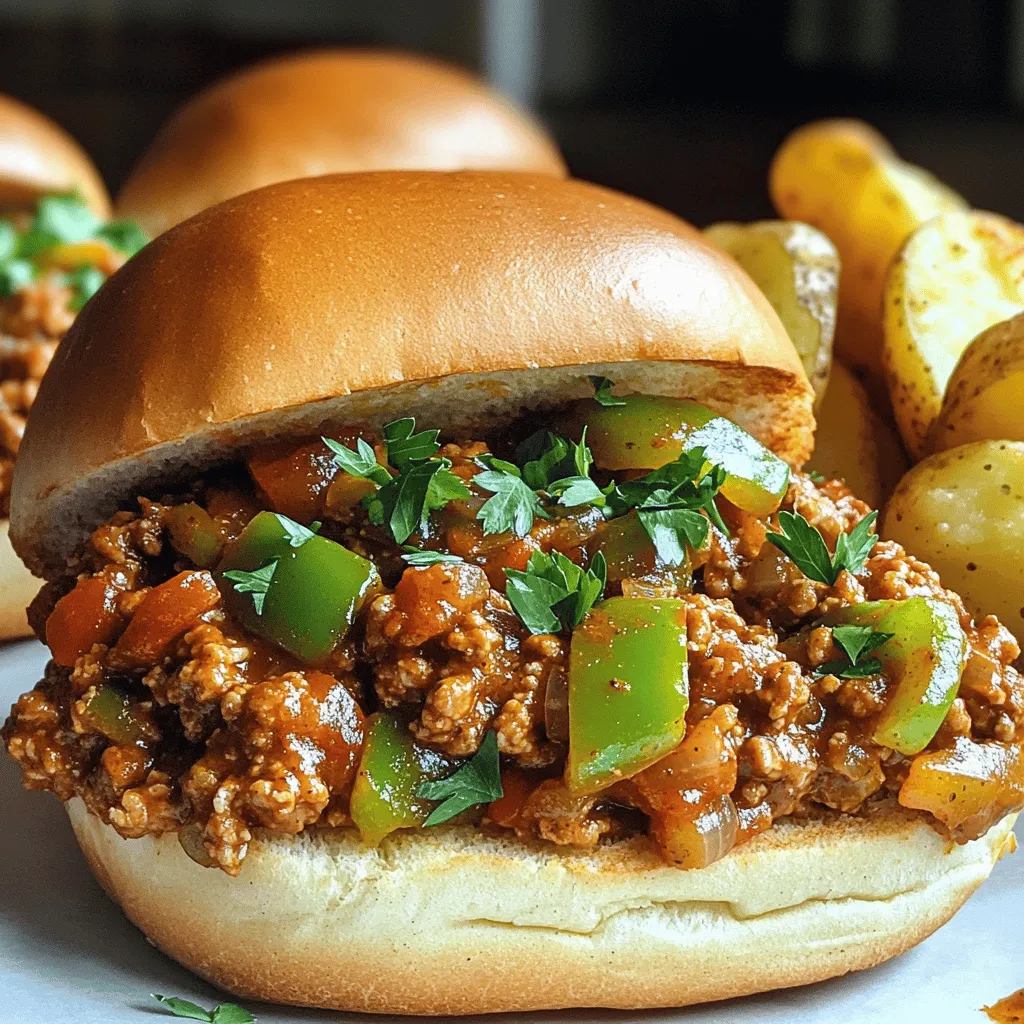 To make Delicious Cajun Chicken Sloppy Joes, you need a mix of pantry staples and fresh ingredients.