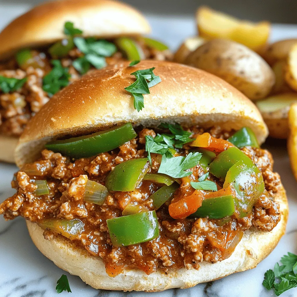 To make Delicious Cajun Chicken Sloppy Joes, you need a mix of pantry staples and fresh ingredients.