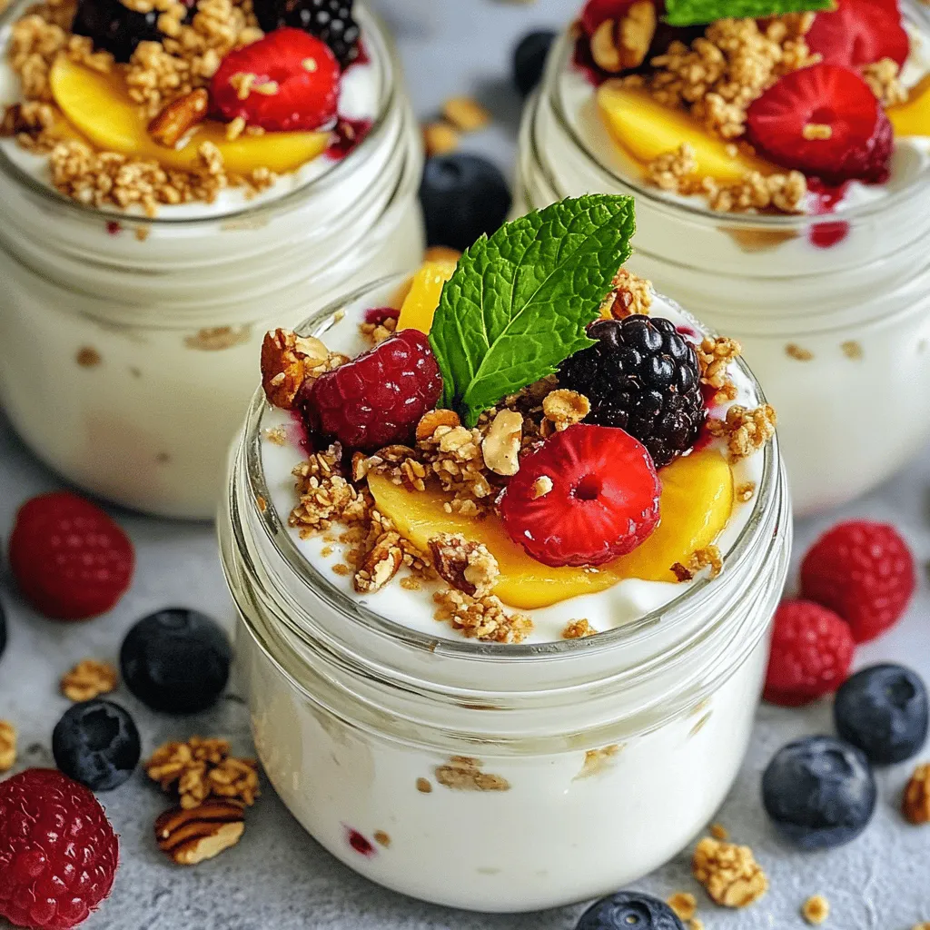 - 1 cup low-fat Greek yogurt - 1 scoop vanilla protein powder - 2 tablespoons almond butter