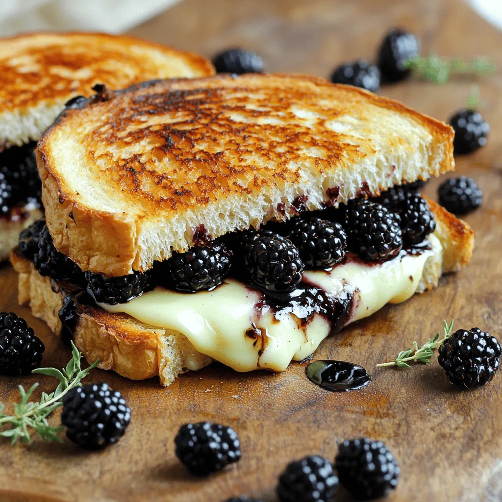 To make the delightful Blackberry Balsamic and Brie Grilled Cheese, you will need the following ingredients: