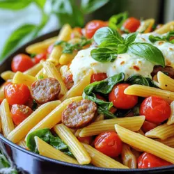 To make a tasty one pot smoked sausage pasta, you need the right ingredients. Here’s what you will need:
