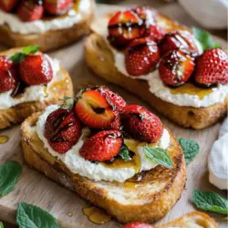 - Fresh strawberries (1 cup) - Ricotta cheese (1 cup) - Heavy cream (2 tablespoons)