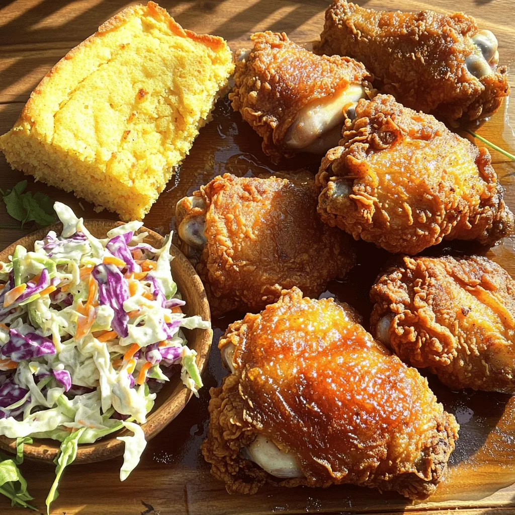 To make crispy fried chicken, you need a few key items: