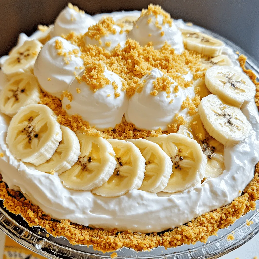 To make the No Bake Banana Cream Pie, you need fresh and simple ingredients. Here’s what you will need: