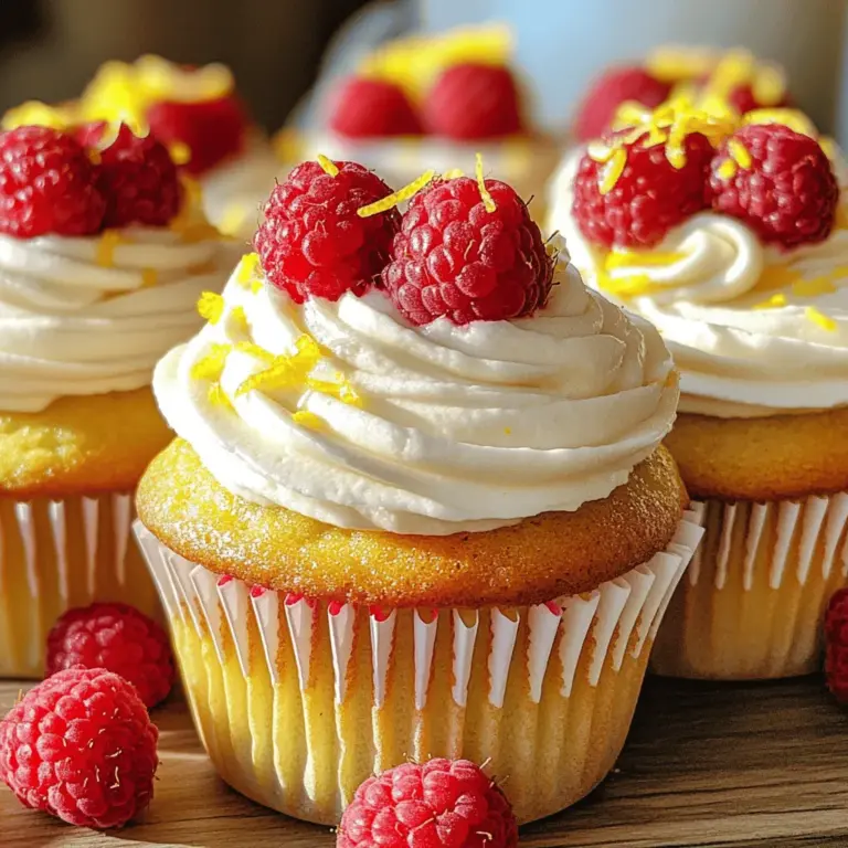 To make Raspberry Lemon Heaven Cupcakes, you need a few key ingredients. Here’s what you’ll need: