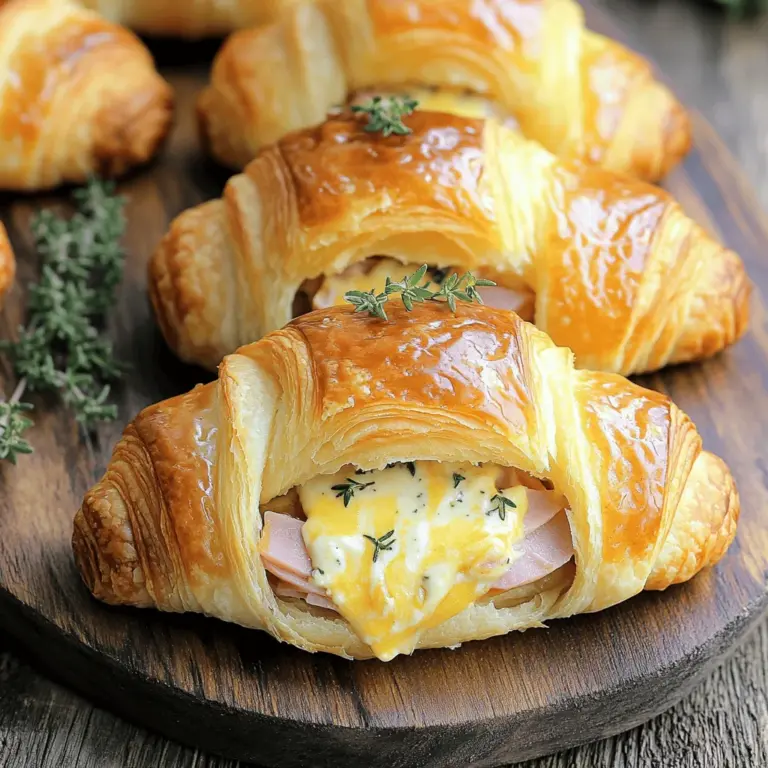 - 6 large croissants, preferably day-old - 200g (7 oz) sliced deli ham - 200g (7 oz) Gruyère cheese, grated