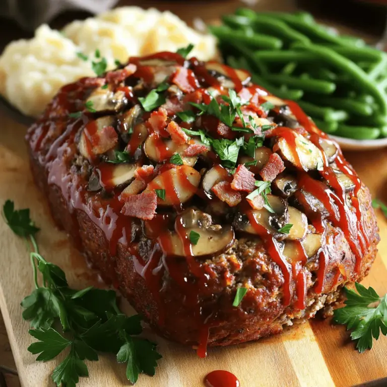 To make a tasty Bacon Mushroom Swiss Cheese Meatloaf, you need simple, fresh ingredients. This dish blends flavors well and is easy to prepare. Each bite brings joy and comfort, perfect for any meal.