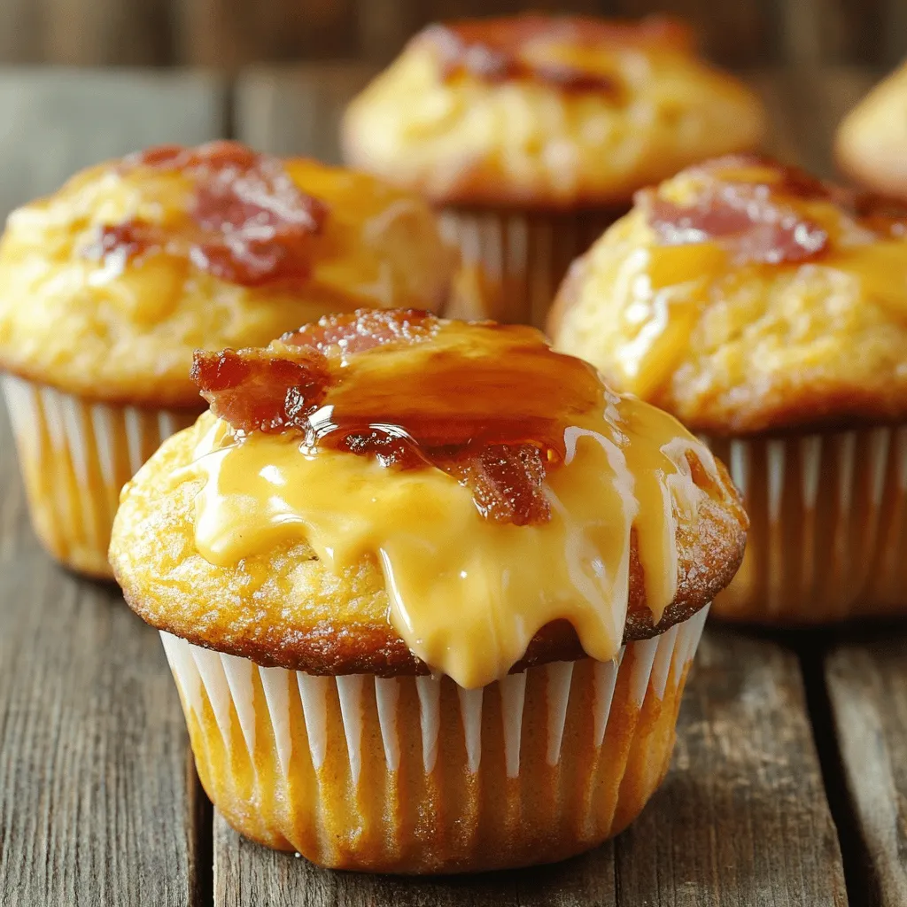 McGriddle muffins are a tasty twist on breakfast. You can make them easily at home. They combine sweet and savory flavors. This recipe yields 12 muffins. Each bite is a delightful mix of maple, cheese, and meat. - 1 cup all-purpose flour - 1 tablespoon baking powder - 1/2 teaspoon salt - 1 tablespoon sugar - 1/2 cup buttermilk - 1/4 cup maple syrup - 1 large egg - 1/4 cup unsalted butter, melted - 4 slices cooked bacon or sausage patties - 4 slices cheddar cheese - Maple syrup for drizzling These ingredients form the base of your muffins. The flour gives structure. Baking powder makes them rise. Buttermilk adds moisture and tang. Maple syrup brings sweetness, while bacon or sausage gives a savory punch. You can play with this recipe. Here are some ideas: - Cheese Variations: Try pepper jack or gouda for a spicy kick. - Meat Choices: Swap bacon for ham or turkey sausage. - Sweet Additions: Mix in blueberries or chocolate chips for a treat. - Gluten-Free Option: Use a gluten-free flour blend instead of all-purpose flour. Feel free to mix and match based on what you like. Each change adds a fun twist to the basic muffin recipe. This way, you can enjoy personalized flavors. To start, preheat your oven to 350°F (175°C). Grease a muffin tin or use paper liners. In a large bowl, mix 1 cup of all-purpose flour, 1 tablespoon of baking powder, 1/2 teaspoon of salt, and 1 tablespoon of sugar. Whisk these dry ingredients until they blend well. In another bowl, combine 1/2 cup of buttermilk, 1/4 cup of maple syrup, 1 large egg, and 1/4 cup of melted unsalted butter. Mix until smooth. Now, pour the wet mix into the dry mix. Stir gently. Be careful not to over-mix, or the muffins may turn out dense. Spoon a small amount of batter into each muffin cavity, filling them about 1/3 full. Next, press a slice of cooked bacon or a sausage patty into each cavity. Add a slice of cheddar cheese on top of the meat. Finally, cover the filling with the remaining batter until each cavity is about 2/3 full. Place the muffin tin in your preheated oven. Bake for 15 to 18 minutes. Check if they are done by inserting a toothpick into the center. If it comes out clean, they’re ready! Once baked, let the muffins cool for a few minutes in the tin. Then, transfer them to a wire rack. For a sweet touch, drizzle some maple syrup on top before serving. Enjoy this easy breakfast recipe from the Full Recipe! To get the perfect muffin, start with fresh ingredients. Use all-purpose flour for lightness. Make sure your baking powder is active. This helps the muffins rise well. Mix the wet and dry ingredients gently. Over-mixing makes muffins tough. Aim for a lumpy batter; that’s a good sign! You can switch things up with toppings. Try adding fresh herbs like chives or parsley for a fresh taste. Cheese can also be fun—swap cheddar for pepper jack for spice. If you like sweet flavors, mix in some crushed fruit or nuts. Blueberries or walnuts add nice textures. These muffins shine with a drizzle of maple syrup. Serve them warm for the best taste. You can pair them with fresh fruit or yogurt for a balanced meal. Consider a side of crispy hash browns for crunch. For a drink, coffee or orange juice works well. For more details, check out the Full Recipe. {{image_2}} You can switch up the meat in your McGriddle Muffins. Instead of bacon, try sausage links or patties. Turkey sausage offers a leaner choice. If you want something spicy, use chorizo for a kick. Just cook the meat first, then add it to your muffins. If you prefer not to use meat, there are tasty options. You can add sliced avocado or sautéed mushrooms for extra flavor. Spinach works well too, adding a nice green touch. For a cheesy twist, use crumbled feta or goat cheese. Just be sure to adjust the cooking time slightly to avoid sogginess. Get creative with add-ins and toppings! Think about mixing in jalapeños for heat or herbs like chives for freshness. You can also sprinkle in some shredded cheese for a richer taste. Drizzle extra maple syrup on top or even add hot sauce for a sweet and spicy combo. The Full Recipe offers a great base, but these variations make your muffins unique and fun! To keep your McGriddle muffins fresh, store them in an airtight container. This helps lock in moisture and flavor. You can keep them at room temperature for up to two days. For longer storage, place them in the fridge. They will last for about a week in the fridge. Just make sure to let them cool before storing. When you're ready to enjoy your muffins again, reheating is simple. You can use the microwave for quick heating. Place a muffin on a microwave-safe plate and warm it for about 15-20 seconds. For a crispier texture, use the oven. Preheat the oven to 350°F (175°C) and warm the muffins for about 10 minutes. This restores their fluffy texture and makes them taste fresh. If you want to freeze your McGriddle muffins, wrap each one in plastic wrap. Then, place them in a freezer bag or container. They can stay good for up to three months. When you want to eat them, take out the muffins and let them thaw in the fridge overnight. You can also reheat them directly from the freezer. Just add a few extra seconds in the microwave or a few more minutes in the oven. Enjoy your delicious muffins anytime! For the complete recipe, check out the Full Recipe. McGriddle Muffins are a tasty twist on the classic breakfast sandwich. They combine sweet and savory flavors in a muffin form. You get a fluffy muffin with maple syrup mixed in, along with bacon or sausage and cheese. This recipe makes a fun breakfast for any day of the week. McGriddle Muffins are like mini versions of McGriddles. They use the same flavors but in a muffin shape. Regular McGriddles are a sandwich with syrup-infused pancakes. McGriddle Muffins have a more tender, cake-like texture. They are easy to grab and eat on the go. Absolutely! You can change the meat to fit your taste. Use turkey bacon or leave it out for a vegetarian muffin. You can also swap out cheddar cheese for another type, like pepper jack for a kick. Feel free to add chopped veggies or herbs for extra flavor. The choice is yours! For the full recipe, check out the recipe section above. In this post, we explored how to make McGriddle Muffins and their key ingredients. I shared step-by-step instructions, useful tips, and tasty variations to enhance your muffins. You can easily customize these muffins with your favorite meats or veggies. These muffins are not only easy to make but also great to store for later. Whether you enjoy them fresh or reheated, they offer a warm, satisfying meal option. Try making them your own and enjoy the delicious results!