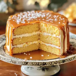 To make Salted Caramel Kentucky Butter Cake, gather these ingredients: - 2 cups all-purpose flour - 1 ½ cups granulated sugar - 1/2 cup unsalted butter, softened - 1 cup buttermilk - 3 large eggs - 1 teaspoon vanilla extract - 1 teaspoon baking powder - 1/2 teaspoon baking soda - 1/2 teaspoon salt - 1/2 cup caramel sauce (store-bought or homemade) - 1/2 teaspoon sea salt (for garnish) Each ingredient plays a big role in this cake. - All-purpose flour gives the cake structure. It helps it rise and hold its shape. - Granulated sugar adds sweetness and helps with browning. - Unsalted butter brings moisture and flavor. It also helps the cake stay tender. - Buttermilk adds a slight tang. This makes the cake soft and fluffy. - Eggs bind the ingredients together, adding richness and color. - Baking powder and baking soda are leavening agents. They help the cake rise well. - Caramel sauce is the star ingredient. It adds sweetness and a rich flavor. You can make this cake work for different diets. - Gluten-free: Use a gluten-free flour blend instead of all-purpose flour. - Dairy-free: Swap buttermilk with almond milk mixed with a splash of vinegar. Use vegan butter for the cake. - Sugar-free: Use sugar substitutes like erythritol or monk fruit sweetener. Adjust the amount based on the brand. Feel free to explore these options to fit your needs while still enjoying a delightful dessert! For the full recipe, check out the detailed steps provided above. Start by gathering all your ingredients. You will need: - 2 cups all-purpose flour - 1 ½ cups granulated sugar - 1/2 cup unsalted butter, softened - 1 cup buttermilk - 3 large eggs - 1 teaspoon vanilla extract - 1 teaspoon baking powder - 1/2 teaspoon baking soda - 1/2 teaspoon salt - 1/2 cup caramel sauce - 1/2 teaspoon sea salt Now, preheat your oven to 350°F (175°C). Grease and flour your bundt pan or a 9x13 inch baking dish well. This step is very important to help the cake come out easily. In a large bowl, cream the softened butter and granulated sugar. Mix them until light and fluffy, about 3-5 minutes. Next, add the eggs one by one. Make sure to mix well after each egg. Then, add the vanilla extract and buttermilk. Stir until everything is combined. In another bowl, combine your dry ingredients. Whisk the flour, baking powder, baking soda, and salt together well. Gradually add this dry mix to your wet ingredients. Stir gently until just combined. Be careful not to overmix. Now, pour half of the batter into your prepared pan. Drizzle half of the caramel sauce over the batter. Then, add the rest of the batter, and finish by drizzling the remaining caramel sauce on top. Bake in your preheated oven for 40-50 minutes. Check if it’s done by inserting a toothpick. It should come out clean. When your cake is done, take it out and let it cool in the pan for about 15 minutes. This helps it set. After that, transfer it to a wire rack to cool completely. Once it’s cool, drizzle any leftover caramel sauce on top. Finish with a sprinkle of sea salt. This adds a nice touch to each slice. For a beautiful presentation, serve the cake on a lovely stand. You can drizzle extra caramel on the plates for a special look. Enjoy your Salted Caramel Kentucky Butter Cake! You can find the Full Recipe above for more details. To make the best Salted Caramel Kentucky Butter Cake, start with room temperature ingredients. This helps everything mix well. Use a soft, unsalted butter for a rich flavor. When mixing, cream the butter and sugar until fluffy. This adds air for a light cake. Don’t overmix when combining wet and dry ingredients. Mix until just combined for the best texture. One common mistake is not measuring flour correctly. Too much flour makes the cake dense. Always spoon flour into the measuring cup and level it off. Another mistake is skipping the cooling step. If you cut the cake while it's hot, it can fall apart. Let it cool in the pan for 15 minutes. Then, cool it fully on a wire rack. To enhance flavor, try adding a pinch of cinnamon to the batter. This adds warmth without overpowering the caramel. You can also use homemade caramel sauce for a richer taste. For texture, add chopped nuts like pecans or walnuts. They add a nice crunch that pairs well with the soft cake. Drizzle extra caramel sauce and a sprinkle of sea salt on top for a stunning finish. For the full recipe, check out the details above. {{image_2}} You can make this cake nut-free by simply avoiding any nut ingredients. For gluten-free options, use a gluten-free flour blend. This will give you a soft and tasty cake without wheat. Just make sure your other ingredients are also gluten-free. To change flavors, consider adding cocoa powder for a chocolate version. Use 1/2 cup of cocoa powder and reduce the flour by the same amount. For a vanilla twist, try using vanilla bean paste instead of extract. This adds a lovely depth to the flavor. Serve this cake with whipped cream or vanilla ice cream for a nice treat. You can also pair it with fresh fruit like berries. If you want a fun touch, drizzle extra caramel sauce over each slice. For the full recipe, check out the steps we discussed earlier. After you enjoy your Salted Caramel Kentucky Butter Cake, store leftovers in an airtight container. Keep it at room temperature for up to three days. If you live in a humid area, it’s best to refrigerate the cake to maintain freshness. Just remember to let it sit at room temperature before serving. This helps restore its soft texture. You can freeze this cake for later. First, let it cool completely. Then, wrap it tightly in plastic wrap. After that, place it in a freezer-safe bag or container. It can stay in the freezer for up to three months. When you're ready to enjoy it, just thaw it in the fridge overnight. This method keeps the cake moist and tasty. To reheat your cake, slice a piece and place it on a microwave-safe plate. Heat it for about 15-20 seconds. This warms the cake without drying it out. If you want a warm slice with a little drizzle of caramel sauce, pop it in the microwave for a few extra seconds. Enjoy your delightful treat! For the full recipe, check out the complete guide. Yes, you can use regular milk. Buttermilk adds a special tang. If you don’t have buttermilk, make a quick substitute. Mix one cup of regular milk with one tablespoon of vinegar or lemon juice. Let it sit for five to ten minutes. This will make your cake tender and moist. Making homemade caramel sauce is easy. You need sugar, butter, and cream. Start by heating one cup of sugar in a pan over medium heat. Stir it until it melts and turns golden brown. Next, add half a cup of butter and mix well. Finally, remove it from heat and slowly stir in half a cup of heavy cream. Let it cool before using it in your cake or drizzling on top. A bundt pan works great for this cake. It helps with even baking and gives a nice shape. You can also use a 9x13 inch baking dish. Just make sure to grease and flour the pan well. This will help the cake slide out easily after baking. For the best results, avoid glass pans, as they can cook unevenly. For the full recipe, check out the details above. This post walked you through each step of making a delicious cake. You learned about key ingredients, preparation tips, and how to enhance flavors. We also covered dietary substitutions and variations to fit your needs. Remember the best practices and avoid common mistakes for a perfect bake. Store your leftovers wisely and enjoy them later. With these insights, you can feel confident in your cake-making skills. Baking is a fun journey, and now you have the tools to impress everyone with your creations.
