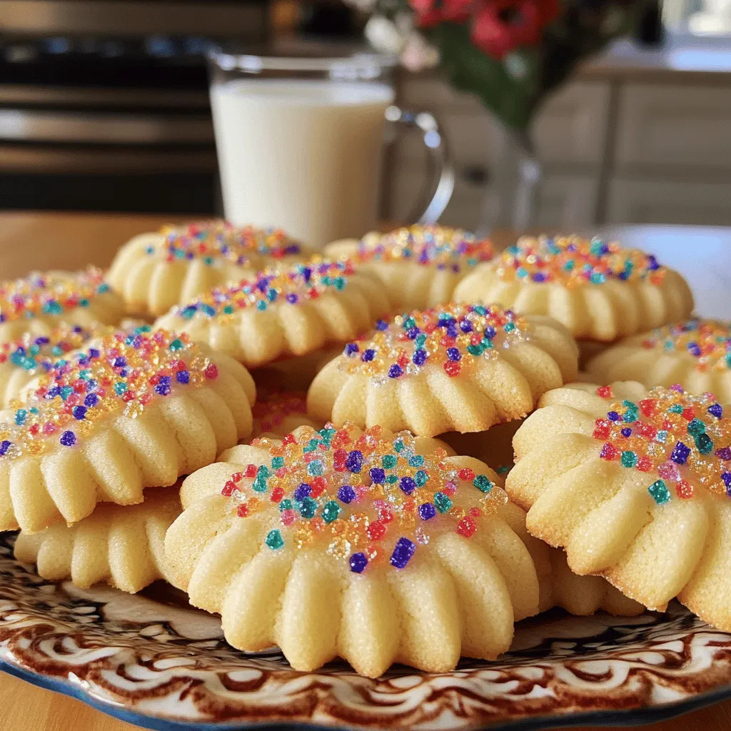 To make sugar-free sugar cookies, you need key ingredients. Here’s what you should have: - 2 3/4 cups all-purpose flour - 1 teaspoon baking soda - 1/2 teaspoon baking powder - 1 cup unsalted butter, softened - 1 1/2 cups white sugar (or a sugar substitute) - 1 egg - 1 teaspoon vanilla extract - 1/2 teaspoon almond extract - 3 tablespoons colored sugar (for decoration) - A pinch of salt Each of these ingredients plays a vital role. The flour gives structure, while the butter adds richness. The egg helps bind everything together. If you want sugar-free cookies, there are great substitutes. Here are some of my favorites: - Erythritol - Monk fruit sweetener - Stevia These substitutes can replace white sugar in equal amounts. They provide sweetness without the calories of regular sugar. Keep in mind that some may alter the cookie’s texture slightly. Want to make your cookies special? Try these add-ins: - Chocolate chips - Chopped nuts - Dried fruit Adding these extras can enhance your cookies. Experiment with flavors to find your favorites. Each add-in adds a fun twist to the classic sugar cookie recipe. For the full recipe, check [Full Recipe]. Start by preheating your oven to 375°F (190°C). This step is key for even baking. While it heats, line a baking sheet with parchment paper. This keeps the cookies from sticking and makes cleanup easier. In a medium bowl, combine the flour, baking soda, baking powder, and salt. Use a whisk to mix them well. This step blends the dry ingredients, which helps the cookies rise evenly. In a large bowl, cream together the softened butter and white sugar. Use a hand mixer or a wooden spoon for about 2-3 minutes. You want this mixture to be smooth and fluffy. Then, beat in the egg, vanilla extract, and almond extract until fully mixed. Gradually add the dry mixture to the wet mix. Stir until just combined, being careful not to overwork the dough. Form small balls of dough, about 1 tablespoon each. Place them on the baking sheet, leaving about 2 inches between each. Flatten each ball slightly with a glass. Sprinkle colored sugar on top for a fun touch. Bake for 8-10 minutes, until the edges are golden. Remember, the cookies will keep baking a bit after you take them out. Let the cookies cool on the baking sheet for about 5 minutes. Then, transfer them to a wire rack to cool completely. For a fun way to serve, arrange the cooled cookies on a pretty plate. Pair them with a glass of milk. You can even stack a few and tie them with a ribbon for gifts. Enjoy your delightful sugar cookies! To get the best cookie texture, you need to pay attention to a few key steps. First, make sure your butter is soft but not melted. This helps create a light and airy dough. Second, mix the dough just until combined. Overmixing can make the cookies tough. Lastly, watch the baking time. Your cookies should be golden on the edges but still soft in the middle. Baking can be tricky. Here are some common mistakes to avoid: - Not measuring correctly: Use proper measuring cups. Too much flour can lead to dry cookies. - Skipping the chill: If your dough feels too soft, chill it for 30 minutes. This helps with shaping. - Opening the oven door: Try not to peek while baking. This can cause temperature changes and uneven baking. Decorating your cookies is fun and easy! Here are some ideas: - Use colored sugar on top before baking. This adds a pop of color. - Try icing made from sugar-free ingredients. It can be as simple as powdered erythritol mixed with a bit of milk. - For a festive look, add sprinkles or edible glitter. Just make sure they are sugar-free! These tips will help you create perfect sugar cookies every time. For a full recipe, check the delightful sugar cookies section above. {{image_2}} You can change the flavor of sugar cookies easily. For a lemon twist, add the zest of one lemon and a tablespoon of lemon juice to the dough. This gives a bright, fresh taste. If you love almond, add an extra teaspoon of almond extract. This will make your cookies fragrant and sweet. You can also try using other extracts, like coconut or peppermint, to create fun flavor profiles. Want to make gluten-free sugar cookies? Swap out the all-purpose flour for a gluten-free blend. Make sure it has a good binding agent, like xanthan gum. This helps the cookies hold their shape. Keep the rest of the recipe the same. Your friends will love these tasty treats, and they won’t even know they are gluten-free! If you need vegan sugar cookies, you can make simple swaps. Replace the egg with a flax egg. To make a flax egg, mix one tablespoon of ground flaxseed with three tablespoons of water. Let it sit for five minutes until it thickens. Use coconut oil instead of butter for a rich flavor. For a sugar-free version, choose a sugar substitute like monk fruit or stevia. Combine these with the rest of the ingredients in the Full Recipe. These cookies will be just as delicious without the animal products! To keep your sugar cookies fresh, store them in an airtight container. Make sure they cool completely before you place them in the container. This step helps prevent moisture build-up. You can keep them at room temperature for up to a week. If you want to keep them longer, consider freezing them. Freezing sugar cookies is easy. First, let them cool after baking. Then, place them in a single layer on a baking sheet. Freeze them for about 1 hour. After that, move the cookies to a freezer bag. This method helps keep them from sticking together. You can freeze them for up to three months. When you're ready to enjoy them, just let them thaw at room temperature. To reheat your cookies, preheat your oven to 350°F (175°C). Place the cookies on a baking sheet and heat for about 5-7 minutes. This method keeps them soft and warm. For a quick fix, you can use the microwave. Just heat for about 10-15 seconds. Be careful not to overheat them, or they may become tough. Yes, you can use honey or maple syrup. They add a nice flavor. However, they change the dough's texture. For every cup of sugar, use 3/4 cup of honey or syrup. Reduce the liquid in your recipe by 1/4 cup. This helps keep the cookies from being too wet. Sugar-free cookies can taste just as good as traditional ones. They may be less sweet but still yummy. Often, you can taste other flavors more clearly. Use spices or extracts to enhance taste. You can also play with textures by choosing different flours or add-ins. Baking without sugar can lower calorie intake. It may help with weight management. Sugar-free options can be better for blood sugar levels. They often use healthier ingredients, too. This can lead to a more balanced diet. You can also experiment with whole grains and nuts for added nutrients. If your cookies are larger, increase the baking time. Start with an extra 2 to 3 minutes. Check for a golden edge. The center should look set but not hard. Use a toothpick to check doneness. Insert it in the center; it should come out clean. You now have a complete guide to making sugar-free sugar cookies. We covered essential ingredients, step-by-step instructions, and tips to get the best texture. You also learned about variations to suit any diet and how to store your cookies properly. Remember, the goal is to enjoy tasty treats without added sugar. Try different flavors and share your creations. Baking sugar-free cookies can be fun and healthy! Enjoy your baking journey.