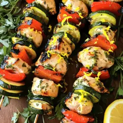 Lemon Herb Grilled Chicken Skewers Flavorful Delight