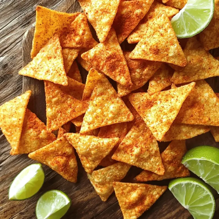 To make your own tasty 10-Minute Air Fryer Copycat Doritos, gather these simple items: - 1 cup cornmeal - 1 cup water - 1 teaspoon salt - 1 teaspoon garlic powder - 1 teaspoon onion powder - 1 teaspoon chili powder - 1/2 teaspoon smoked paprika - 1/2 teaspoon cumin - 1 tablespoon olive oil - Optional: fresh lime wedges for serving These ingredients come together to create a crunchy snack. The cornmeal gives the chips their base, while the spices add flavor. If you want some zest, the lime wedges are a great touch. This recipe allows you to enjoy a crunchy treat in just ten minutes. You can find the Full Recipe above to see how these ingredients work together! 1. In a mixing bowl, combine 1 cup of cornmeal, 1 cup of water, and 1 teaspoon of salt. Stir until the batter is smooth. 2. Next, add spices to the batter. Include 1 teaspoon of garlic powder, 1 teaspoon of onion powder, 1 teaspoon of chili powder, 1/2 teaspoon of smoked paprika, and 1/2 teaspoon of cumin. Mix well to blend everything evenly. 1. Preheat your air fryer to 350°F (175°C). This step takes about 5 minutes. 2. Line the air fryer basket with parchment paper. Pour the seasoned cornmeal batter onto the parchment. Spread it out evenly to a thin layer, about 1/8 of an inch thick. 3. Air fry the batter for 5 minutes. Check it halfway through cooking. If it bubbles up, gently press it down with a spatula. 1. Carefully remove the parchment with the cooked cornmeal from the air fryer. Let it cool for a minute. 2. Cut the cooled cornmeal into triangle shapes, just like traditional nacho chips. 3. For extra crispiness, return the chips to the air fryer for 2-3 more minutes. 4. Finally, remove the chips, drizzle with 1 tablespoon of olive oil, and toss with more salt if you like. You can enjoy these chips warm and serve them with fresh lime wedges on the side for a zesty kick. Enjoy this easy, homemade snack inspired by your favorite Doritos with the full recipe! Using fresh spices is key. Fresh spices bring out the best taste. They make your chips pop with flavor. Old spices lose their strength. Always check the date on your spice jars. If they are old, toss them out. Adjusting seasoning to taste is also important. Start with the recipe amounts. After cooking, taste your chips. If you want more spice, add a pinch of chili powder. If you like it salty, sprinkle more salt. This way, you get a flavor you love. To ensure even spreading of the batter, keep it thin. When you pour the batter in the air fryer, spread it out. Use a spatula to help. A thin layer cooks better and gets crispier. For air fryer settings, preheat it to 350°F (175°C). This step helps your chips cook evenly. Check halfway through cooking. If the batter bubbles up, press it down gently. You want all parts to cook well. {{image_2}} You can make your air fryer Doritos even better by adding some extras. - Adding cheddar cheese powder: Sprinkle some cheddar cheese powder on the chips after they cook. This gives them a cheesy kick that many people love. - Experimenting with spice blends: Try custom spice mixes to create unique flavors. You can use taco seasoning, ranch seasoning, or even a pinch of cayenne for heat. Each mix adds a fun twist to the classic taste. These homemade chips taste great on their own, but pairing them with dips makes them even better. - Pairing with dips like salsa or guacamole: Serve your chips with fresh salsa or creamy guacamole. The dips add flavor and make your snack more exciting. - Ideas for garnishing with herbs: For a fresh touch, sprinkle chopped cilantro or green onions on top. These herbs brighten up the dish and add a pop of color. For the full recipe, check out the details above! To keep your leftover chips fresh, use an airtight container. This will help prevent moisture from making them soggy. Store them in the fridge for up to five days. If you want to keep them longer, consider freezing them. Just make sure to wrap them well in plastic wrap before placing them in a freezer bag. They can last for about a month in the freezer. For the best crunch, the air fryer is your best friend. Set the air fryer to 350°F (175°C) and warm the chips for about 3 minutes. This method helps keep them crispy. If you don’t have an air fryer, you can use a regular oven. Place the chips on a baking sheet and reheat at 350°F (175°C) for about 5 minutes. Always keep an eye on them to avoid burning. Enjoy your tasty treat again! To add some heat, mix in extra spices. You can try: - 1/2 teaspoon cayenne pepper for a kick. - 1 teaspoon hot sauce in the batter. - Chili flakes to sprinkle on top. These options will make your chips bold and spicy. Adjust the amount to suit your taste. You can also pair them with a spicy dip for more flavor. Yes, you can use a regular oven! Here’s how: 1. Preheat your oven to 400°F (200°C). 2. Spread the cornmeal batter on a baking sheet lined with parchment. 3. Bake for about 8-10 minutes. Check halfway and press down if it bubbles. 4. Cut into triangles and bake for 5 more minutes until crispy. This method works well, but it may take a bit longer. This recipe serves four and has about 120 calories per serving. Here’s a quick overview of the macronutrients: - Calories: 120 - Fat: 4g - Carbohydrates: 20g - Fiber: 2g - Protein: 3g These chips are a fun and healthier snack option. Enjoy them without the guilt! For the complete recipe, check out the Full Recipe. This blog post shares an easy way to make tasty, homemade chips. You learned about ingredients and how each adds flavor. The step-by-step guide helped you prepare and air fry them to perfection. I shared tips for great taste and texture. Plus, you saw fun ways to store and reheat your chips. Try different flavors and dips for variety. Enjoy your cooking! You can impress your friends with these crunchy snacks.