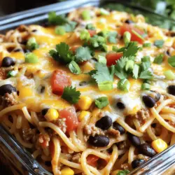 Taco Spaghetti Casserole Flavor-Packed Family Dish
