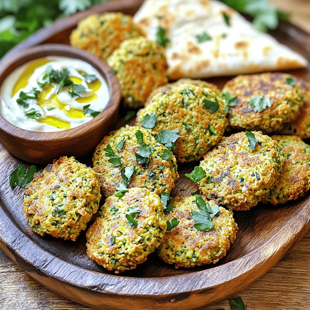- 1 cup dried chickpeas (soaked overnight) - 1 small onion, roughly chopped - 2-3 cloves garlic, minced - 1/4 cup fresh parsley, chopped - 1/4 cup fresh cilantro, chopped - 1 teaspoon ground cumin - 1 teaspoon ground coriander - 1/2 teaspoon baking powder - 1 teaspoon salt - 1/4 teaspoon black pepper - 2 tablespoons tahini - 2 tablespoons olive oil (plus extra for frying) - Juice of 1 lemon These ingredients create the base for your falafel. Soaking the chickpeas overnight is key. It helps them soften and blend well. - Extra chopped herbs for garnish - Alternative binders like flour or breadcrumbs You can add more herbs for a fresh taste. If you want to adjust the texture, try using different binders. - Food processor - Air fryer - Measuring cups and spoons Using a food processor makes mixing easy. An air fryer gives you that crispiness without much oil. Measuring cups and spoons ensure you get the right amounts every time. For the full recipe, check out the detailed steps to make your air fryer falafel. - First, soak 1 cup of dried chickpeas overnight. This helps soften them and makes them blend better. - After soaking, drain and rinse the chickpeas under cold water. This step is key for a clean taste. - Place the drained chickpeas in a food processor. Pulse them until they are coarsely ground. Be careful not to turn them into a paste. - Next, add the chopped onion, minced garlic, parsley, cilantro, cumin, coriander, baking powder, salt, black pepper, tahini, olive oil, and lemon juice. Blend until mixed well, stopping to scrape down the sides a few times. - Once mixed, transfer the falafel mixture to a bowl. Cover and refrigerate for at least 30 minutes. This helps the mixture firm up. - Preheat your air fryer to 375°F (190°C). This step is important for even cooking. - Form the chilled falafel mixture into small balls or patties, about 1-2 inches in size. - Lightly brush the air fryer basket with olive oil. This will help prevent sticking. Place the falafel in a single layer, ensuring they are not overcrowded. - Spray or brush the tops of the falafel lightly with olive oil for a nice crisp. - Air fry for 12-15 minutes, flipping them halfway through. They should be golden brown and crispy. - Remove the falafel from the air fryer and serve right away with tahini sauce, pita bread, or in a salad. For the full recipe, check out the ingredients and instructions above. To make your falafel crispy, avoid sogginess by not over-blending. When you blend the chickpeas, stop when they are coarsely ground. This keeps them from becoming a paste. Also, apply oil carefully. Use just enough olive oil to cover the falafel lightly. This helps them crisp up in the air fryer without being greasy. Add more spice for richer taste. Consider using smoked paprika or cayenne pepper for heat. You can also add a pinch of cinnamon for a unique twist. Serve your falafel with tahini sauce, yogurt, or a fresh salad. A squeeze of lemon adds a bright touch, too. Avoid over-blending the falafel mixture. If it turns too smooth, it won’t hold together. Chill your mixture for at least 30 minutes. This helps the falafel firm up, making it easier to shape. Chilling also ensures they stay intact while cooking in the air fryer. For the full recipe, check the instructions above. {{image_2}} You can use canned chickpeas instead of dried ones. Just rinse and drain them well. This saves time and still gives good flavor. For a vegan option, ensure your tahini and other ingredients are plant-based. If you need a gluten-free version, check your seasonings and sauces. Most falafel recipes are already gluten-free, but it's good to double-check. Falafel works great in many dishes. You can serve it in salads or wraps. Try mixing it with fresh veggies and a tangy dressing. For wraps, add your favorite sauces and toppings. Pair falafel with tahini sauce or yogurt sauce for a tasty dip. You can also serve it with hummus or spicy harissa for extra flair. Want to spice it up? Add chopped hot peppers or a pinch of cayenne. This gives your falafel a nice kick. You can also play with herbs. Try adding dill or mint for a fresh twist. A mix of herbs and spices can make your falafel unique. Experiment with different flavors to find your favorite. For the full recipe, check out the Crispy Air Fryer Falafel. To keep uncooked falafel fresh, you must store it properly. Place the falafel mixture in an airtight container. Cover it tightly and put it in the fridge. It can stay fresh for up to 2 days. If you want to keep it longer, freezing is a great option. Form the falafel into balls or patties first. Then, lay them on a baking sheet and freeze until firm. Once frozen, transfer them to a freezer bag. They can last for about 3 months in the freezer. Cooked falafel is best enjoyed fresh, but you can store leftovers. Place them in an airtight container and refrigerate. They will stay fresh for about 4 days. To keep falafel crispy, avoid stacking them. When you are ready to eat, reheat them. Use an air fryer or oven for the best results. Set your air fryer to 350°F (175°C) and heat for about 5 minutes. This method keeps the falafel crispy and tasty. How long does falafel last in the refrigerator? Cooked falafel can last up to 4 days. If you see mold or notice a strange smell, discard it. Signs that falafel has gone bad include a slimy texture or off-color. Always check before eating leftovers. Keeping track of freshness is key to enjoying this crisp and flavorful delight. For a great falafel recipe, check out the Full Recipe. To make air fryer falafel crispy, you need to use the right amount of oil. Lightly brush or spray the falafel with olive oil before cooking. This helps the outside get that golden, crunchy texture. Also, avoid overcrowding the air fryer basket. Give each piece space to cook evenly. Cooking at 375°F (190°C) for 12-15 minutes works well. Flip them halfway for even browning. Yes, you can use canned chickpeas, but I recommend using dried ones for the best flavor and texture. If you use canned, rinse and drain them well. You will not need to soak them. Just blend them with the other ingredients until combined. Keep in mind that canned chickpeas may create a softer falafel. Air fryer falafel tastes great with several sauces. Tahini sauce is a classic choice. You can also try garlic sauce or yogurt sauce for a creamy touch. Hot sauce adds a spicy kick. Serve falafel in a pita with your favorite sauce and fresh veggies for a tasty meal. Your falafel is done cooking when it is golden brown and crispy on the outside. The inside should feel firm but not dry. You can check one by cutting it open. It should be warm and fluffy inside. If they look too pale, give them a few extra minutes. Yes, you can freeze cooked falafel. Let them cool completely before freezing. Place them in a single layer on a baking sheet and freeze until solid. Then, transfer the falafel to a freezer-safe bag. They can last in the freezer for up to three months. To reheat, bake them in the oven or air fryer until heated through. You now have all the tools to make great air fryer falafel. We explored the ingredients, from dried chickpeas to fresh herbs. I also shared tips for the perfect texture and flavor. Remember, you can switch ingredients to fit your taste. Finally, proper storage keeps your falafel fresh for longer. Enjoy your delicious and healthy creation! Making falafel is fun and rewarding, so get started today!