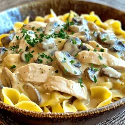Easy Chicken Mushroom Stroganoff Simple Dinner Recipe