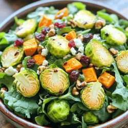 Roasted Brussels & Sweet Potato Power Salad Delight