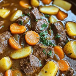 - Beef variations and their impact on flavor For this stew, I like using beef chuck. It has a good amount of fat and gives great taste. You could also try brisket or round for a leaner option. Each cut brings a unique flavor profile. Chuck is my go-to for tenderness and richness. - Fresh vs. dried herbs: What's best for flavor? Fresh herbs bring a bright and vibrant flavor. However, dried herbs are easier to use and still taste great in this stew. I prefer dried thyme and rosemary for this recipe. They blend well during cooking and add depth to the dish. Fresh parsley is perfect for garnishing at the end. - Optional ingredients for added taste and texture You can add a splash of red wine for richness. Mushrooms add an earthy flavor and great texture. If you want more veggies, consider peas or green beans. They can add a pop of color and flavor. Cornstarch is optional for thickening the stew, giving it a heartier feel. For the full recipe, check out the details above. First, safety is key when using the Instant Pot. Always check the sealing ring and ensure the lid locks properly. Avoid touching the steam release valve during cooking. This keeps you safe from hot steam. Next, prep your ingredients before you start cooking. This makes the process smooth and quick. Chop your onions, carrots, and potatoes. Have your beef ready in cubes. Measure out the broth and spices. This way, you reduce the chance of forgetting something important. Now, let's break down the cooking process. Start by setting the Instant Pot to 'Sauté' mode. Heat the olive oil, then add the chopped onion and minced garlic. Stir them until the onion is soft and clear. This takes about 3-4 minutes. Next, it's time to brown the beef. Season it with salt and pepper first. Add the beef to the pot and brown it on all sides. This should take about 5-7 minutes. Browning adds rich flavor to your stew. After browning, stir in the tomato paste, Worcestershire sauce, thyme, and rosemary. Mix well to blend all the flavors. Then, pour in the beef broth. Be sure to scrape any browned bits from the pot's bottom. This step helps prevent the burn notice. Now, add the carrots and potatoes. Stir gently to combine them with the broth. Secure the lid on your Instant Pot and set the vent to 'Sealing.' Cook on 'Manual' or 'Pressure Cook' for 35 minutes. Once the timer goes off, allow the pot to release pressure naturally for about 10-15 minutes. After that, switch the vent to 'Venting' to release any extra pressure. For a thicker stew, you can use cornstarch. Mix it with a little water to make a slurry. Turn the Instant Pot back to 'Sauté' mode and stir in the slurry. Allow it to simmer until thickened. Finally, taste your stew. Adjust the seasoning if needed. Add salt or pepper to make it just right. Serve it hot, and don’t forget to garnish with fresh parsley. Your hearty and comforting Instant Pot beef stew is ready to enjoy! For a complete guide, check the Full Recipe. To make your Instant Pot beef stew really shine, focus on seasoning. Start with salt and pepper on the beef. This simple step brings out the meat's natural flavors. You can also try adding herbs like thyme and rosemary. These add warmth and depth. Using wine or broth can elevate your stew. Red wine adds a rich flavor. Just a splash can make a big difference. If you prefer, use a bit of beef broth. It deepens the taste without overpowering it. One common issue is burning the stew. To avoid this, always scrape the bottom of the pot. This prevents food from sticking. If you see the burn notice, add more liquid. A splash of broth or water can help. Texture problems can happen too. If your stew is too watery, mix cornstarch with water for a slurry. Stir this in when the stew is cooking. It thickens the stew nicely. To enhance the aroma, add herbs and spices early. This allows their flavors to bloom. You can also sauté the onions and garlic first. The smell will fill your kitchen and make everyone hungry. Serving the stew is just as important. Use a deep bowl to showcase the layers. A sprinkle of fresh parsley on top adds color. You can also serve it with crusty bread for a perfect meal. For the full recipe, check the link! {{image_2}} If you want a lighter meal, consider using chicken or turkey. These options still give you a hearty dish but with less fat. You can also use pork for a different flavor. Adding different vegetables can bring new life to your beef stew. Try using sweet potatoes instead of regular potatoes. They add a nice sweetness. You can also add peas, green beans, or even mushrooms for a fun twist. To make this dish gluten-free, simply use gluten-free beef broth. Many brands offer this option. Make sure to check the labels for safety. Also, you can swap Worcestershire sauce with a gluten-free version. If you want a vegan version, use mushrooms or lentils instead of beef. These ingredients add protein and texture. Use vegetable broth in place of beef broth. Don’t forget to load up on your favorite veggies! Experimenting with spices can enhance your stew. Try adding smoked paprika for a smoky taste. A dash of cayenne pepper can spice things up, too! Incorporating unique sauces can change the flavor profile. Try adding a bit of soy sauce for umami. A splash of balsamic vinegar can add depth and sweetness. Be bold and taste as you go! For the full recipe, visit [Full Recipe]. When you have leftover beef stew, use airtight containers for storage. Glass or BPA-free plastic containers work best. They keep the stew fresh and tasty. If stored properly, the stew lasts in the fridge for about 3 to 4 days. Always let it cool before sealing the container. This helps prevent moisture buildup. Freezing beef stew is easy and keeps it delicious. First, let the stew cool completely. Then, pour it into freezer-safe bags or containers. Leave some space at the top for expansion. Seal the bags tightly, removing as much air as possible. Label them with the date. The stew stays good in the freezer for up to 3 months. To reheat, thaw it in the fridge overnight. When ready, warm it on the stove over medium heat. Stir often until it’s hot. If it seems thick, add a splash of broth or water. This keeps the stew smooth and tasty. Enjoy your hearty and comforting meal later! To make Instant Pot beef stew, you start by choosing the right cut of beef. I love using beef chuck because it gets tender and tasty. First, you sauté onions and garlic in olive oil. After that, you brown the beef in the same pot. This step adds great flavor. Next, stir in tomato paste, Worcestershire sauce, and herbs. Then, add beef broth, carrots, and potatoes. Seal the pot and cook under pressure for 35 minutes. Let the pressure release naturally for best results. You can check the [Full Recipe] for detailed steps. If your stew is too thin, you can thicken it with cornstarch. Mix cornstarch with a bit of water to make a slurry. Stir this into the stew while it simmers. If your stew is too thick, just add more beef broth or water to reach the right consistency. You can skip browning, but I don’t recommend it. Browning the meat adds depth and richness. It locks in flavors and creates a nice crust. If you don’t brown, the stew may taste less robust. To recap, we explored the key ingredients and steps to make a great Instant Pot beef stew. We covered important tips for prepping and cooking, along with ways to enhance flavors and avoid mistakes. You learned about variations for dietary needs and how to store leftovers properly. Instant Pot beef stew can be easy and fun. With practice and tweaks, you'll master it. Enjoy creating your perfect stew!