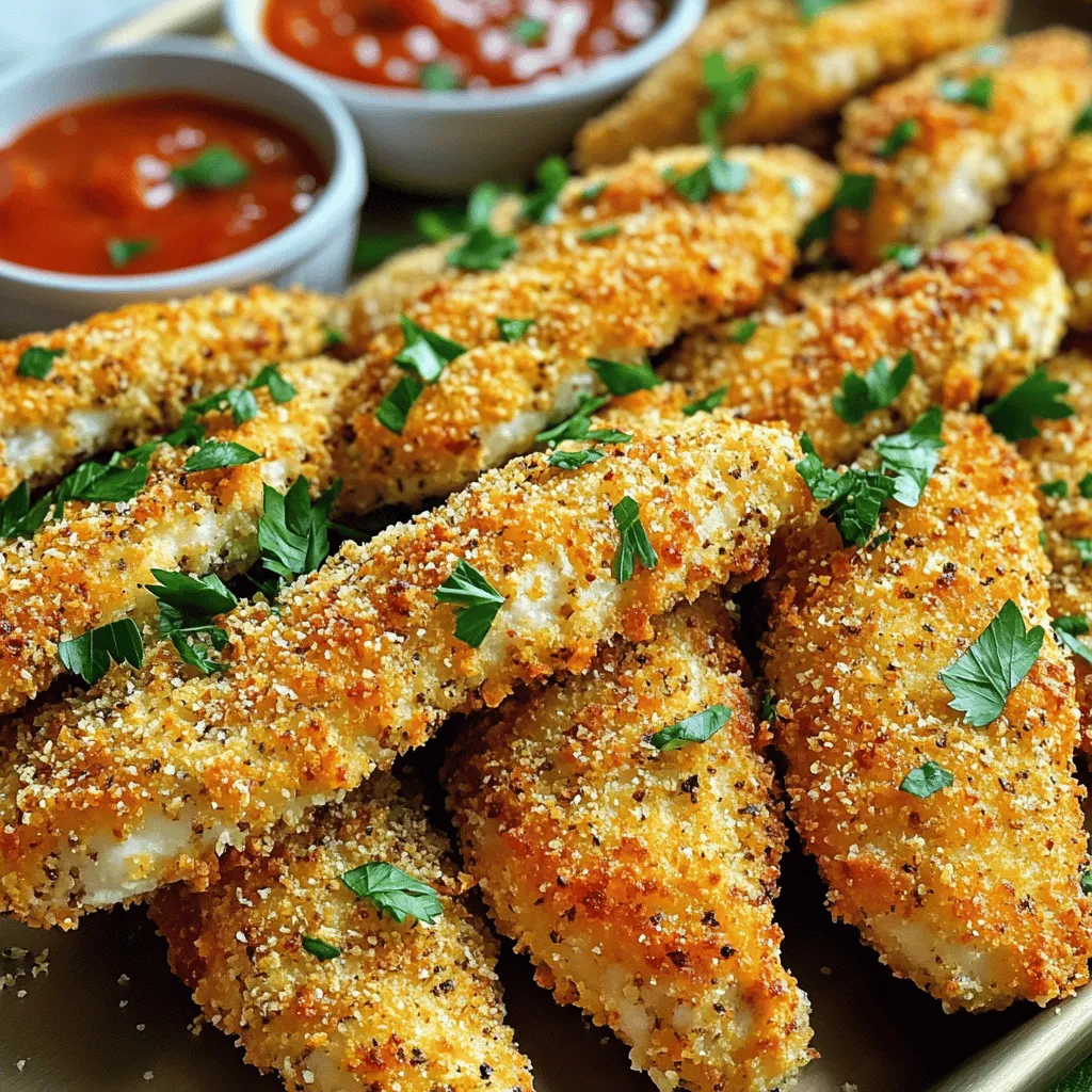 Baked Parmesan Chicken Tenders Crunchy and Flavorful