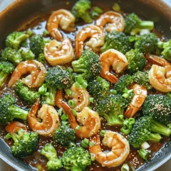 One-Pan Sesame Garlic Shrimp & Broccoli Delight