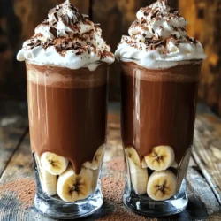 - 2 ripe bananas, frozen - 2 tablespoons Nutella - 1 cup milk (dairy or non-dairy) - ½ cup Greek yogurt (plain or vanilla) - 1 tablespoon honey or maple syrup (optional) - Whipped cream for topping (optional) - Chocolate shavings or cocoa powder for garnish (optional) The key to a great Nutella banana shake is using ripe bananas. They add natural sweetness and a smooth texture. Frozen bananas work best because they chill the shake without ice. You can use any milk you like, whether it’s oat, almond, or regular dairy milk. Greek yogurt adds creaminess and protein. If you want a sweeter shake, add honey or maple syrup. Top it off with whipped cream and chocolate shavings for a fun treat. This shake is not just tasty; it’s a great way to enjoy breakfast or a snack. Each serving of this Nutella banana shake has about 350 calories. - Calories: 350 - Carbohydrates: 45g - Protein: 10g - Fat: 10g This shake contains a good mix of carbs from bananas and yogurt. The Nutella adds a bit of fat and sweetness. It’s a fun way to enjoy a treat while still getting some nutrition. If you’re watching your calories, you can adjust the ingredients to fit your needs. For the full recipe, please check out Nutella Banana Shake. 1. Start by peeling your frozen bananas. 2. Break them into small chunks. This makes it easier to blend. 3. In a blender, combine the banana chunks with Nutella, milk, and Greek yogurt. 4. If you like it sweeter, add honey or maple syrup. 1. Set your blender to high speed. 2. Blend until the mixture is smooth and creamy. You want no lumps! 3. If the shake is too thick, add more milk. Blend again until it’s just right. 1. Pour the shake into tall glasses. 2. For a fun touch, add whipped cream on top. 3. Sprinkle chocolate shavings or cocoa powder for extra flair. To get the perfect thickness for your Nutella banana shake, start with frozen bananas. They add creaminess and chill without watering it down. If the shake is too thick, add more milk, a little at a time. Blend again until it reaches your desired texture. For sweetness, taste your shake before serving. Add honey or maple syrup if you want it sweeter. Just a teaspoon can make a big difference. You can switch out regular milk for non-dairy options like almond or oat milk. This keeps the shake creamy while catering to dietary needs. If you need a sweeter option, try agave nectar or coconut sugar. Both are tasty and change the flavor a bit, too. Experiment and find what you like best! Presentation matters! Pour your shake into tall glasses and add whipped cream on top. Sprinkle chocolate shavings or cocoa powder for a nice touch. You could even add a sliced banana on the rim of the glass. Want to make it more indulgent? Drizzle some chocolate syrup inside the glass before pouring in the shake. It looks great and adds extra flavor. For the full recipe, check out the main section. {{image_2}} You can easily change the taste of your Nutella banana shake. Adding peanut butter or almond butter gives it a nutty twist. Just mix in a tablespoon with your ingredients. This adds creaminess and protein. You can also try other fruits like strawberries or mangoes. Just blend them in with the bananas for a fresh flavor. Turning your shake into a smoothie bowl is simple. Just use less milk to keep it thick. Pour the shake into a bowl instead of a glass. Then, add toppings for texture. Consider nuts, seeds, and granola for crunch. Fresh fruit slices also add color and flavor. Want a healthier shake? Start by reducing the sugar. You can skip the honey or maple syrup. Use ripe bananas for natural sweetness. Adding protein boosters like protein powder is a great idea. This makes your shake filling and nutritious. Just mix in a scoop during blending for a protein boost. For the full recipe, check out the details mentioned above. To store leftover shake, use an airtight container. Glass jars or plastic containers work well. Place the shake in the fridge right after you make it. Enjoy it within two days for the best taste and texture. You can freeze the Nutella banana shake for later. Pour the shake into a freezer-safe container, leaving space at the top. This space allows for expansion. When you want to enjoy it again, take it out and let it thaw in the fridge for several hours. Then, reblend it to restore its creamy texture. The shake lasts for about one month in the freezer. Fresh shakes are creamy and have a smooth taste. When you store them, they might lose some creaminess. The flavor may change a bit, too. This shake is always best when fresh, but stored shakes can still be tasty. Just remember to reblend for the best results. Yes, you can make this shake vegan! Here are some easy swaps: - Use almond milk, oat milk, or soy milk instead of dairy milk. - Replace Greek yogurt with coconut yogurt or silken tofu. - Skip the honey and use agave syrup or maple syrup instead. These changes keep the shake creamy and delicious while being plant-based! You can make this shake healthier with a few simple tweaks: - Use unsweetened almond milk to cut calories. - Swap Greek yogurt for a low-fat version. - Reduce Nutella to one tablespoon for less sugar. - Add a handful of spinach for extra nutrients without changing the taste. These options help you enjoy a yummy shake without the extra calories. Yes, you can prepare this shake ahead of time! Here are some tips: - Blend the shake and store it in the fridge for up to 24 hours. - Use a tight-sealing jar to keep it fresh. - Give it a good shake or stir before drinking, as it may separate a bit. This makes it easy for busy days! Kids love fun and colorful treats! Here are some ideas: - Serve the shake in fun cups with colorful straws. - Top with mini chocolate chips or sprinkles for added fun. - Add sliced bananas or berries on top for a fruity touch. These modifications make the shake a hit with kids! Enjoy your Nutella banana shake! This shake stands out for its rich ingredients and easy steps. You can mix ripe bananas and Nutella with milk and Greek yogurt to create a tasty treat. Remember to adjust sweetness and try different fruits for twist. You also can store it for later or make it healthier if you want. Enjoy sipping on your homemade delight!