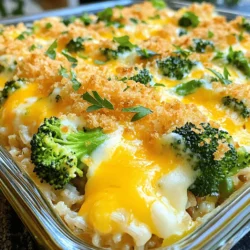 Cheesy Broccoli Rice Casserole Simple and Tasty Dish