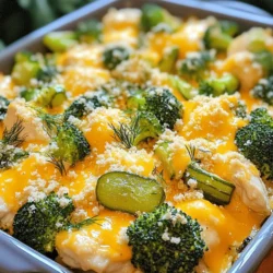 Pickle Ranch Chicken & Broccoli Bake Quick Meal Idea
