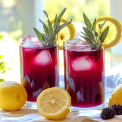 You need 1 cup of fresh blackberries. These berries add a sweet and tart flavor. They also give a lovely color to the drink. Choose ripe berries for the best taste. Use 1/4 cup of fresh sage leaves, plus a few for garnish. Sage has a unique taste that pairs well with blackberries. The leaves add a nice herbal note to the drink. You will need 1/2 cup of fresh lemon juice, which is about 3-4 lemons. This juice brings a bright and zesty flavor. It balances the sweetness of the blackberries and sage. For sweetness, you can add 1/3 cup of honey or maple syrup. Adjust the amount to suit your taste. Honey gives a floral note, while maple syrup adds a rich flavor. You can use 4 cups of water, either sparkling or still. Sparkling water gives a fizzy touch, while still water keeps it simple. Choose what you like best for your drink. Lemon slices and fresh sage leaves are great for garnishing. They make your mocktail look pretty. Plus, they add extra flavor. Use them to impress your guests! Start by placing 1 cup of fresh blackberries, 1/4 cup of fresh sage leaves, and 1/3 cup of honey or maple syrup in a saucepan. Heat it over medium heat. Stir gently for about 5 minutes. The blackberries will break down and release their juices. This step fills the kitchen with a sweet, fruity aroma. After cooking, remove the saucepan from the heat. Let the mixture steep for 10 minutes. This resting time allows the sage to infuse its flavor into the blackberries. You will notice a wonderful blend of sweet and herbal scents. Next, take a fine mesh sieve and place it over a bowl or pitcher. Pour the blackberry-sage mixture through the sieve. Use the back of a spoon to press the berries. This helps extract every last drop of liquid. Discard the solids left in the sieve. In the same bowl or pitcher, add 1/2 cup of fresh lemon juice. Pour in 4 cups of water, either still or sparkling. Stir well to mix everything together. Now, taste the mixture. If you want it sweeter, add more honey or maple syrup. Chill the mixture in your refrigerator for at least 30 minutes. This step is crucial. A cold drink is very refreshing, especially on a hot day. When ready to serve, fill tall glasses with ice cubes. Pour the chilled mocktail over the ice. For a beautiful touch, garnish each glass with fresh sage leaves and lemon slices. Enjoy this refreshing drink with friends or family. To make your blackberry sage lemonade mocktail just right, taste it as you mix. Start with 1/3 cup of honey or maple syrup. If you want it sweeter, add more. Use a small spoon for easy measuring. Remember, you can always add, but you can't take away! The key to great flavor is fresh ingredients. Choose bright blackberries and vibrant sage leaves. Cook them gently to release their juices. Let the mixture steep for ten minutes. This step allows the sage to infuse its flavor into the drink. Strain well to remove solids for a smooth finish. Make your mocktail look as good as it tastes! Use tall glasses to show off the rich color. Add ice cubes for a chilly touch. Garnish with fresh sage leaves and lemon slices. A colorful straw can add a fun vibe, too. You want your drink to be pretty and inviting. Chill the mocktail for at least 30 minutes before serving. This step enhances the flavors and makes it refreshing. Serve it over ice for that perfect cool sip. Cold drinks taste better on warm days, and this mocktail is no exception. Enjoy it fresh for the best experience! {{image_2}} You can easily turn this mocktail into a fun cocktail. Add gin or vodka for a refreshing twist. Use about 1.5 ounces of spirits per glass. Stir well after adding the alcohol. This gives your drink a new depth of flavor. Want to mix things up? You can add other berries. Try raspberries, blueberries, or strawberries. Just use the same amount as blackberries. Each berry offers its own taste, making your drink special and unique. Sage is great, but don’t stop there! Try mint, basil, or rosemary. Each herb brings a different vibe. Just swap the sage with your chosen herb in the recipe. This adds new layers of flavor and fun. If you prefer less sweetness, skip the sweetener. You can use stevia or monk fruit for a low-calorie option. Adjust the amount based on your taste. You still get a tasty drink without the sugar. Store your Blackberry Sage Lemonade Mocktail in a clean, airtight container. A glass pitcher works well. Keep it in the fridge to stay fresh. If you plan to enjoy it later, avoid adding ice until serving. This keeps the drink from getting watery. Your mocktail will last for about three days in the fridge. After that, it may lose its flavor and freshness. If you notice any strange smells or colors, it’s best to toss it out. For best taste, drink within the first two days. You can use leftover mixture in various ways. Try adding it to sparkling water for a quick drink. You can also use it in yogurt or as a drizzle over desserts. Don’t waste any of that delicious flavor! Yes, you can use frozen blackberries. They will work well in this recipe. Just thaw them first and drain any excess liquid. This way, you keep the flavor and color. To make this mocktail vegan, use maple syrup instead of honey. Maple syrup adds a nice sweetness and is plant-based. Simply swap it in the same amount for honey. Sage has many benefits. It can help with digestion and has antioxidants. It adds a unique flavor, too. The herb gives a refreshing taste that pairs well with blackberries and lemon. Yes, lime juice can be a great substitute. It will give a different taste but is still tasty. You might find it more tangy, so adjust the sweetness as needed. To make your mocktail bubbly, use sparkling water instead of still water. You can also add club soda or tonic water. This gives a fun fizz that enhances the drink's appeal. You can use many fruits in this mocktail. Try raspberries or strawberries for a berry mix. Peaches and oranges can also add a nice twist. Get creative with your favorite fruits! In this blog post, we discussed how to make a refreshing mocktail using blackberries, sage, and lemon juice. We covered each step, from preparing the ingredients to serving your drink. You can adjust sweetness and even explore variations with other fruits or herbs. Remember to store any leftovers properly to keep them fresh. Enjoy crafting this drink and experimenting with flavors to find your favorite twist!