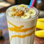 - 1 ripe banana, sliced - 2 tablespoons natural peanut butter - 1/2 cup rolled oats - 1 cup almond milk (or any milk of choice) The main ingredients in this smoothie are simple, yet full of flavor. The ripe banana adds natural sweetness and creaminess. The natural peanut butter gives it a rich, nutty taste and healthy fats. Rolled oats add fiber and make the smoothie filling. Finally, almond milk makes it smooth and gives it a nice texture. - 1 tablespoon honey or maple syrup - 1/2 teaspoon vanilla extract - A pinch of cinnamon - Ice cubes You can enhance your smoothie with optional ingredients. Honey or maple syrup boosts sweetness if you like it sweeter. Vanilla extract adds a warm flavor that pairs well with banana and peanut butter. A pinch of cinnamon gives a nice spice kick. If you want a chilled drink, toss in some ice cubes. Each of these options adds a unique twist to your delicious creation. First, gather your ingredients. You will need: - 1 ripe banana, sliced - 2 tablespoons natural peanut butter - 1/2 cup rolled oats - 1 cup almond milk (or any milk of choice) - 1 tablespoon honey or maple syrup (optional for sweetness) - 1/2 teaspoon vanilla extract - A pinch of cinnamon - Ice cubes (optional, for a chilled smoothie) Now, add the sliced banana, peanut butter, and rolled oats to your blender. Make sure to place them at the bottom. This helps with blending. Next, pour in the almond milk. If you want some sweetness, add the honey or maple syrup now. These steps set a solid base for your smoothie. Blend the mixture on high. Aim for about 30 seconds to 1 minute. You want a smooth and creamy texture. If it seems too thick, you can add a bit more almond milk to loosen it up. Once blended, taste your smoothie. If you want it sweeter, adjust the sweetness as needed. Blend it for a few more seconds to mix in any added sweetener. Pour your smoothie into a tall glass. It looks great when you do this! For a fun touch, drizzle some peanut butter on top. You can also sprinkle a few oats or a dash of cinnamon for extra flair. Serve with a straw to make sipping easy. Enjoy your delicious Peanut Butter Banana Oat Smoothie! Choosing the right blender is key for a smooth drink. A high-speed blender works best. It blends ingredients evenly and makes your smoothie creamy. If you have a regular blender, cut fruits smaller. This helps them blend better. For blending techniques, start on low speed. Gradually increase to high. This way, all ingredients mix well. Stop and scrape down the sides if needed. Blend until the mixture is smooth, about 30 seconds to 1 minute. You can easily modify the sweetness to match your taste. If you like it sweeter, add more honey or maple syrup. Start with one tablespoon and taste it. Add more if you need it sweeter. If you want alternatives, try using ripe bananas for natural sweetness. You could also use dates or agave syrup. Both add great flavor without refined sugar. To boost nutrients, consider adding spinach or kale. These greens blend well and don’t change the taste much. You can also add a scoop of protein powder for extra energy. Chia seeds or flaxseeds are great too. They add fiber and healthy fats. Just one tablespoon can make your smoothie even better. Experiment with these add-ins for a more nutritious drink. {{image_2}} You can easily make this smoothie vegan. Just swap almond milk with any plant-based milk. Options include oat milk, coconut milk, or soy milk. Each choice adds its own flavor twist. For a nut-free option, go with oat milk. It keeps the smoothie creamy and delicious. Want a boost in protein? Add a scoop of protein powder. You can also use Greek yogurt for extra creaminess. This addition keeps you full longer and makes the smoothie more filling. Perfect for a post-workout snack or a busy morning. Feel free to get creative with flavors! You can add other fruits like berries or mango. A dash of nutmeg or ginger adds a warm spice. Mix in chia seeds or flaxseeds for added nutrition. Both options are great for fiber and omega-3s. They also give your smoothie a fun texture. To keep your peanut butter banana oat smoothie fresh, store it in the fridge. Use an airtight container to minimize air exposure. This helps prevent spoilage. The smoothie tastes best within 24 hours. If you wait longer, it may separate. Just give it a quick shake before drinking. Want to save some for later? Freezing is a great option! Pour your smoothie into ice cube trays or small containers. This way, you can grab a portion when you want it. To thaw, just place it in the fridge overnight. For a quick fix, run warm water over the container. This helps keep the texture smooth. Choose the right container for your smoothie. Glass jars are a good choice; they don’t hold odors. Look for BPA-free plastic containers if you prefer lighter options. You can also find eco-friendly packaging made from recycled materials. These are great for both you and the planet. A peanut butter banana oat smoothie can last up to 24 hours in the fridge. After that, it may lose its creamy texture and taste. It’s best to drink it fresh. If you plan to store it, place it in an airtight container. This helps keep it fresh for a little longer. Yes, you can make this smoothie ahead of time! To prep, blend all the ingredients and store it in the fridge. Just remember, it’s best to drink it within 24 hours. If you want to save time, you can also prepare the ingredients the night before. Slice the banana and measure the oats, peanut butter, and milk. This way, you can just blend in the morning. This smoothie can work as a meal replacement. It has carbs, protein, and healthy fats. The oats provide fiber, while peanut butter adds protein. If you want it to be more filling, consider adding a scoop of protein powder or Greek yogurt. This will boost the protein content and keep you full longer. In this post, we explored how to make a delicious peanut butter banana oat smoothie. We covered the main and optional ingredients, step-by-step instructions, and tips for the perfect blend. I shared variations to keep it interesting, along with storage methods to enjoy later. Remember, this smoothie can be a tasty snack or a meal. It’s easy to customize and packed with nutrients. Dive into your smoothie adventure and enjoy every sip!