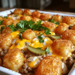 Cheeseburger Tater Tot Casserole Easy Family Dinner
