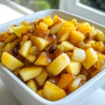 - 6 medium apples, peeled, cored, and diced - 1 medium onion, finely chopped - 1 cup brown sugar - 1 cup apple cider vinegar - 1 cup raisins - 1 teaspoon ground cinnamon - 1/2 teaspoon ground ginger - 1/2 teaspoon ground cloves - 1/2 teaspoon nutmeg - 1 teaspoon mustard seeds - 1/2 teaspoon salt - 1 tablespoon olive oil Each ingredient in this recipe plays a key role. Apples bring sweetness and texture. I prefer using a mix of tart and sweet apples for balance. Onion adds depth and a savory note. Brown sugar enhances the sweetness and gives a rich flavor. Apple cider vinegar provides tanginess and helps preserve the chutney. Raisins add chewiness and natural sweetness. Spices like cinnamon, ginger, cloves, and nutmeg create warmth and aroma. Mustard seeds add a slight crunch and unique taste. Salt enhances all the flavors and keeps things balanced. The olive oil helps sauté the onion, making it soft and sweet. When selecting apples, look for firm, unbruised ones. I recommend using a mix of tart and sweet varieties. For example, combine Granny Smith and Fuji apples. This mix gives the chutney a great flavor profile. Always smell the apples; they should have a fresh scent. Avoid any apples with soft spots, as they may spoil quickly. If possible, choose organic apples to avoid pesticides. Freshness is key for the best taste! First, gather all your ingredients. You will need: - 6 medium apples, peeled, cored, and diced - 1 medium onion, finely chopped - 1 cup brown sugar - 1 cup apple cider vinegar - 1 cup raisins - 1 teaspoon ground cinnamon - 1/2 teaspoon ground ginger - 1/2 teaspoon ground cloves - 1/2 teaspoon nutmeg - 1 teaspoon mustard seeds - 1/2 teaspoon salt - 1 tablespoon olive oil In a large bowl, combine the diced apples, chopped onion, brown sugar, apple cider vinegar, and raisins. Mix them well, and make sure the apples are coated. This step helps build flavor. Next, add the spices: ground cinnamon, ginger, cloves, nutmeg, mustard seeds, and salt. Stir this mixture thoroughly so every bite will have great taste. Now, heat the olive oil in a non-stick skillet over medium heat. Sauté the onion for about 3 to 4 minutes. You want them to be soft and clear. This adds depth to your chutney. Transfer the sautéed onion into the slow cooker. Then, pour in your apple mixture. Stir everything together to combine. Cover the slow cooker. Cook on low for 6 to 8 hours or on high for 3 to 4 hours. You will know it is ready when the apples are soft and the chutney has thickened. Check the chutney around the cooking time. Stir it occasionally if you can. This helps the flavors mix well. Once the cooking time is up, you can use a potato masher. Mash the chutney slightly for a smoother texture, if you like. Let the chutney cool for a bit. After cooling, transfer it to clean jars for storage. Enjoy your homemade spiced apple chutney! To boost the flavor of your spiced apple chutney, focus on quality ingredients. Fresh apples make a big difference. Use a mix of sweet and tart apples, like Honeycrisp and Granny Smith. These apples add depth to your chutney. Don't skip the spices! Ground cinnamon, ginger, and cloves add warmth. Mustard seeds bring a nice crunch. Taste your mixture before cooking. Adjust sweetness with more brown sugar if needed. If your chutney is too runny, it might need more cooking time. Cook it longer to thicken. Stir it occasionally to avoid sticking. If it’s too sweet, add a splash of apple cider vinegar. This balances the flavor. For a spicier kick, add more ginger or a pinch of cayenne. If you find it too tart, mix in a bit more sugar. Spiced apple chutney is versatile. Serve it with roasted meats like pork or chicken. It pairs well with cheese and crackers for a snack. Try it on burgers for a flavorful twist. You can also use it in sandwiches or wraps. For a sweet touch, spoon it over vanilla ice cream. Each option brings out its unique flavors. Enjoy experimenting! {{image_2}} You can choose many types of apples for this chutney. Some apples are sweet, and some are tart. I love using a mix for more flavor. Good choices include: - Granny Smith for tartness - Honeycrisp for sweetness - Fuji for a crisp bite Mixing these apples makes the chutney more interesting. Each type adds its own taste and texture. If you want to kick up the heat, add some spice! You can try: - Jalapeños for a fresh kick - Red pepper flakes for heat - Black pepper for warmth You can also swap out spices. Try cardamom or allspice for a new twist. Just remember, start small and taste as you go. Not all chutneys need the same sweetness. If you want less sugar, you can use: - Honey for a natural sweet touch - Maple syrup for a rich flavor - Coconut sugar for a lower glycemic option Taste your mixture as you add sweeteners. This way, you get the right balance for your palate. To store spiced apple chutney, let it cool first. Once cooled, pour it into clean jars. Use sterilized jars to keep the chutney fresh longer. Seal the jars tightly to prevent air from getting in. Label the jars with the date you made the chutney. This way, you can keep track of its freshness. Spiced apple chutney lasts up to two weeks in the fridge. If you want to keep it longer, freeze it. For freezing, use airtight containers or freezer bags. You can freeze chutney for up to six months. When you want to use it, simply thaw it in the fridge overnight. Reheat spiced apple chutney gently. You can use a small pot on low heat. Stir often to avoid burning. You can also microwave it in a bowl. Heat it in short bursts, stirring in between. This way, you keep the flavor intact and warm it evenly. Yes, you can make spiced apple chutney on the stove. Use a large pot instead of a slow cooker. Cook the mixture over low heat. Stir often to prevent burning. It will take about 1 to 2 hours to thicken. Watch for the apples to get soft. Spiced apple chutney can last up to 2 weeks in the fridge. Store it in a sealed jar. For longer storage, you can freeze it. It stays fresh for about 3 to 6 months in the freezer. Just thaw it in the fridge when you are ready to use it. Apple chutney is great with many dishes. It pairs well with roasted meats like pork or chicken. You can serve it with cheese and crackers for a nice snack. It also adds flavor to sandwiches or wraps. Use it as a topping for burgers or hot dogs for a twist. This blog examined the key ingredients for spiced apple chutney, highlighting their importance. I shared step-by-step instructions for cooking in a slow cooker and added tips to enhance flavor. Variations and storage methods ensure your chutney stays fresh and tasty. With everything covered, I hope you feel ready to make your own delicious chutney at home. Enjoy experimenting and savoring the rich flavors!