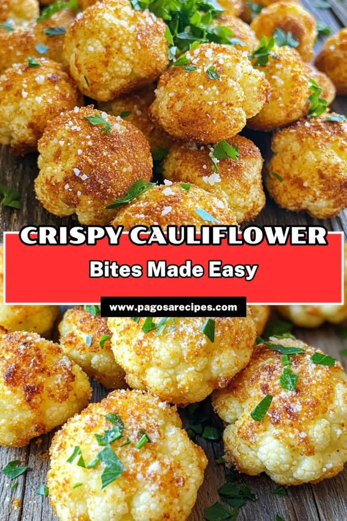 Indulge in the ultimate snack with these crispy Air Fryer Parmesan Cauliflower Bites! Made with fresh cauliflower and a savory blend of Parmesan, garlic, and spices, they are perfect for any occasion. This easy recipe takes only 25 minutes to prepare and cook, delivering delicious, golden bites that will satisfy your cravings. Click through to discover how to make this healthy treat everyone will love!