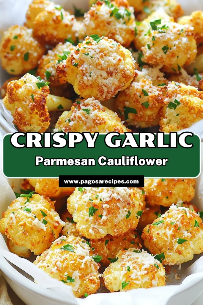 Enjoy a delicious and healthy snack with this Garlic Parmesan Air Fryer Cauliflower recipe! With just a few simple ingredients, you can whip up crispy, cheesy florets that are perfect for any occasion. Follow easy instructions to create a flavorful dish in no time. Click to explore the full recipe and bring this tasty treat to your dinner table! #AirFryerRecipes #HealthySnacks #GarlicParmesan #CauliflowerRecipes