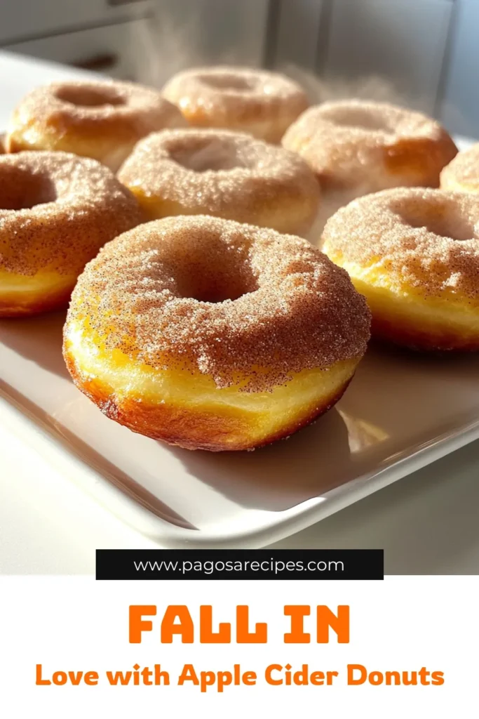 Indulge in the fall flavors with homemade Apple Cider Donuts! Perfectly spiced and oh-so-soft, these donuts are made with fresh apple cider and rolled in cinnamon sugar for a sweet treat. Follow our easy step-by-step recipe to impress your family and friends. Get ready to enjoy this delightful dessert that’s perfect for any occasion. Click to discover how to make these scrumptious donuts today! #AppleCiderDonuts #BakingRecipes #FallTreats #DessertLovers