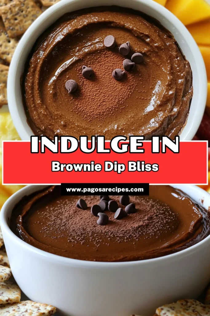Indulge in this delicious Brownie Batter Protein Dip that’s both healthy and satisfying! With rich chocolate flavor and creamy texture, it’s packed with protein and perfect for snacking. Made with ingredients like almond butter and Greek yogurt, this dip is quick to prepare and ideal for pairing with fruits or pretzels. Click through for the full recipe and treat yourself today! #ProteinDip #HealthySnacks #ChocolateLovers #EasyRecipes