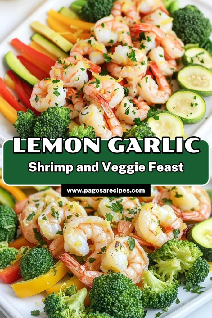 Savor the explosion of flavors with this Zesty Lemon Garlic Shrimp & Veggies recipe! Quick to prepare, this delicious dish features juicy shrimp, vibrant veggies, and a tangy lemon garlic sauce. Perfect for busy weeknight dinners, it's healthy, easy, and absolutely satisfying. Discover how to make it and impress your family or guests! Click through to explore the full recipe and step-by-step instructions. #ShrimpRecipes #HealthyEating #EasyDinner #SheetPanMeals