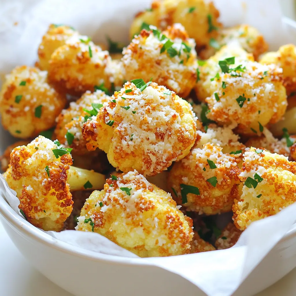 Garlic Parmesan Cauliflower Air Fryer Delight