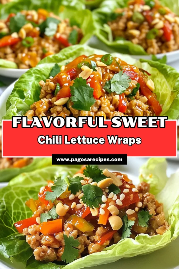 Elevate your meals with these delicious sweet chili chicken wraps! Perfect for a quick weeknight dinner, these easy chicken lettuce wraps are made with healthy sweet chili chicken, packed with flavor and nutrition. Ground chicken lettuce wraps are a fun, Asian-inspired way to enjoy a light meal. Try them today and wow your family with this flavorful recipe! Save this pin for later! #SweetChiliChickenWraps #GroundChickenLettuceWraps #EasyChickenLettuceWraps #HealthySweetChiliChicken