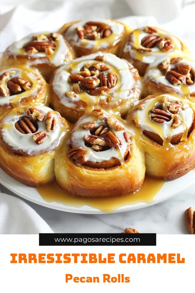 Indulge in the irresistible taste of homemade Caramel Pecan Cinnamon Rolls! This easy sweet rolls recipe combines warm, gooey caramel sauce with crunchy pecans for a delightful pecan dessert. Whether you're a baking novice or a pro, this Caramel Sauce recipe is a must-try! Perfect for brunch or dessert, these rolls are sure to impress. Save this recipe and elevate your baking game today! #CinnamonRolls #PecanDessert #SweetRolls #HomemadeBaking