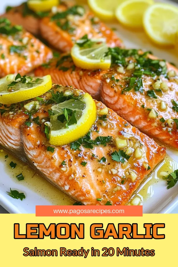 Looking for a quick and healthy dinner idea? Try this Garlic Butter Lemon Salmon recipe! Bursting with flavor, this lemon garlic salmon is not only easy to make but also a nutritious choice for any night of the week. With just a few simple ingredients, you'll have perfectly cooked salmon fillets that are sure to impress. Don't miss out—save this easy salmon dinner recipe for your next meal! #GarlicButterSalmon #HealthyDinner #SalmonRecipe #QuickRecipes