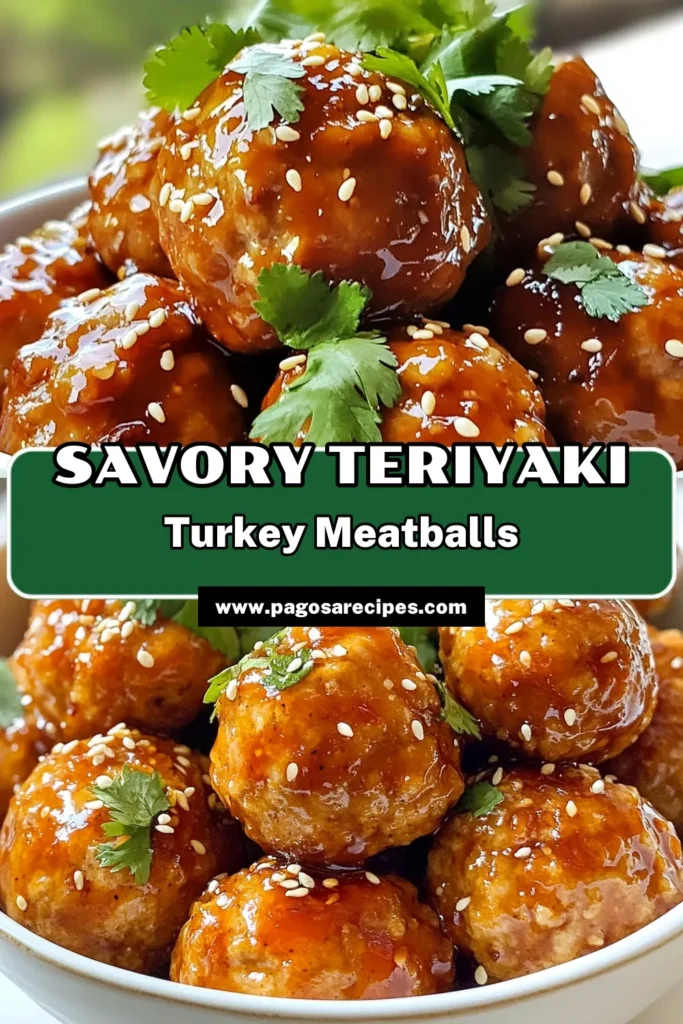 Looking for an easy meatball dinner idea? Try these delicious Teriyaki Turkey Meatballs! This healthy turkey meatball recipe is baked for a lighter twist, featuring Asian-inspired flavors that everyone will love. Perfect for any night of the week, these baked turkey meatballs are simple to make and full of tasty goodness. Save this recipe for your next family meal! #TeriyakiTurkeyMeatballs #HealthyTurkeyMeatballs #EasyMeatballDinner #AsianInspiredRecipes